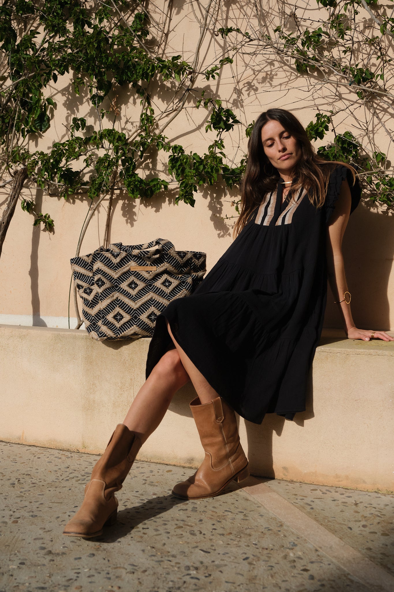 Luna Moon Amalfi - Sleeveless Dress Dress Black