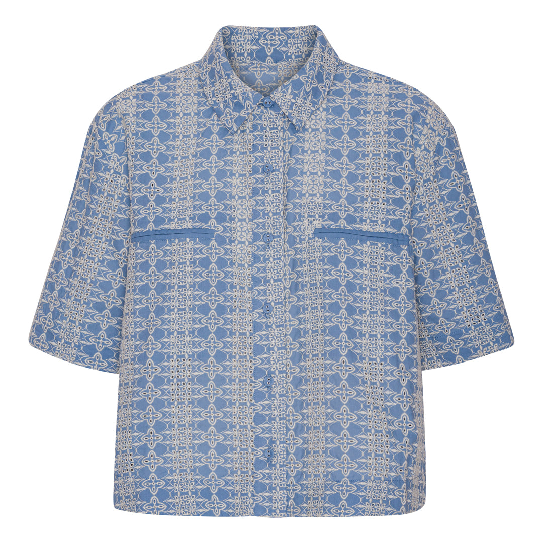 Luna Moon Biarritz Shirt Shirt Light Blue