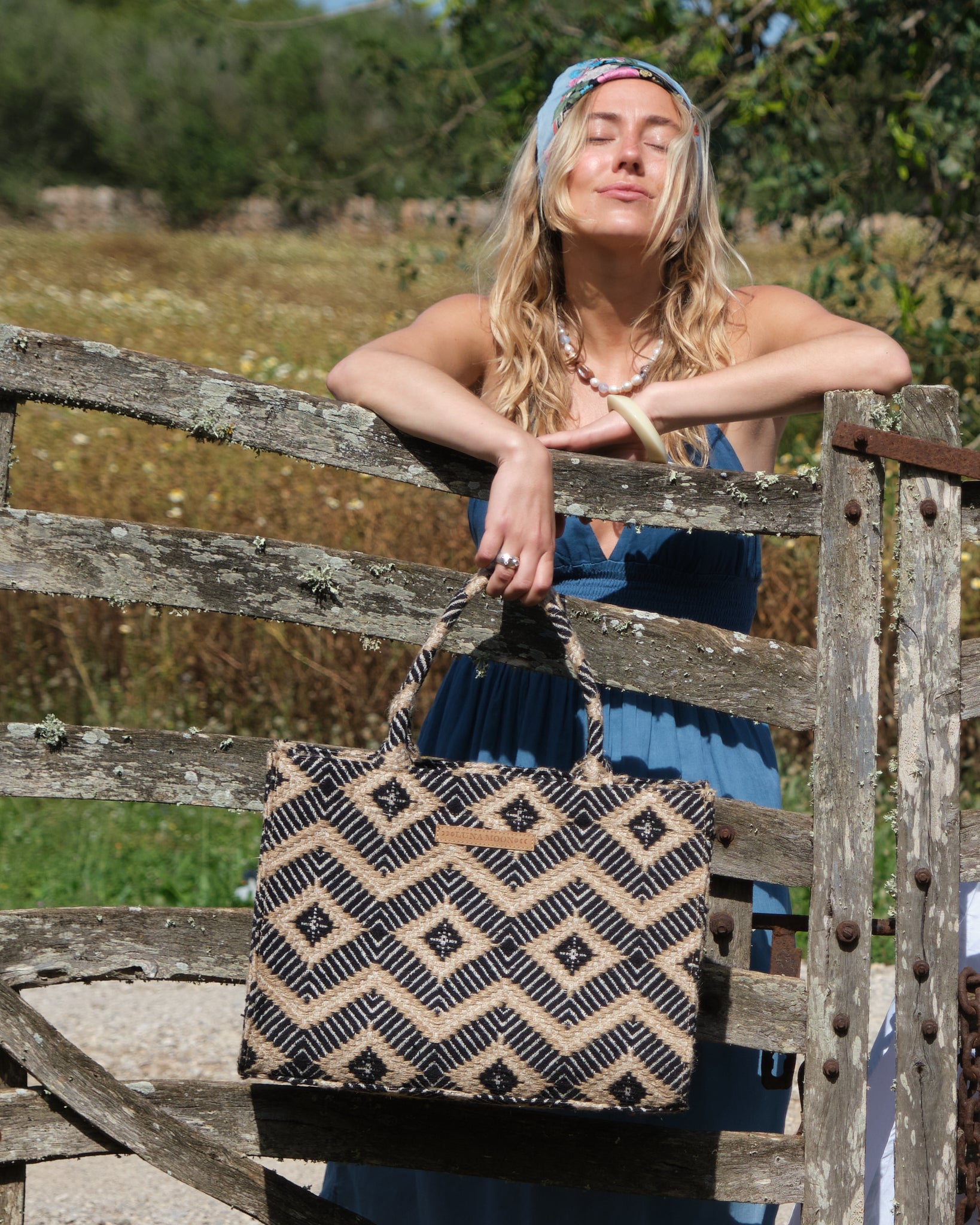 Luna Moon Big Tote - La Rambla Tote bag Black