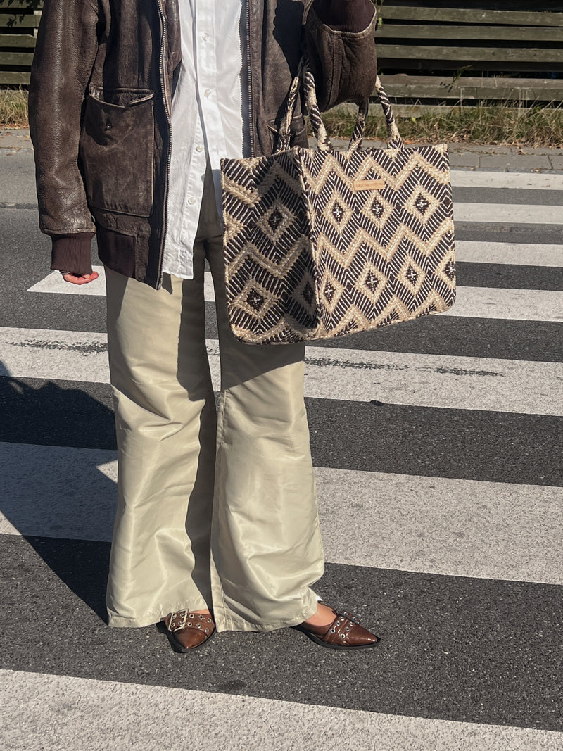 Luna Moon Big Tote - La Rambla Tote bag Coffee Chicory