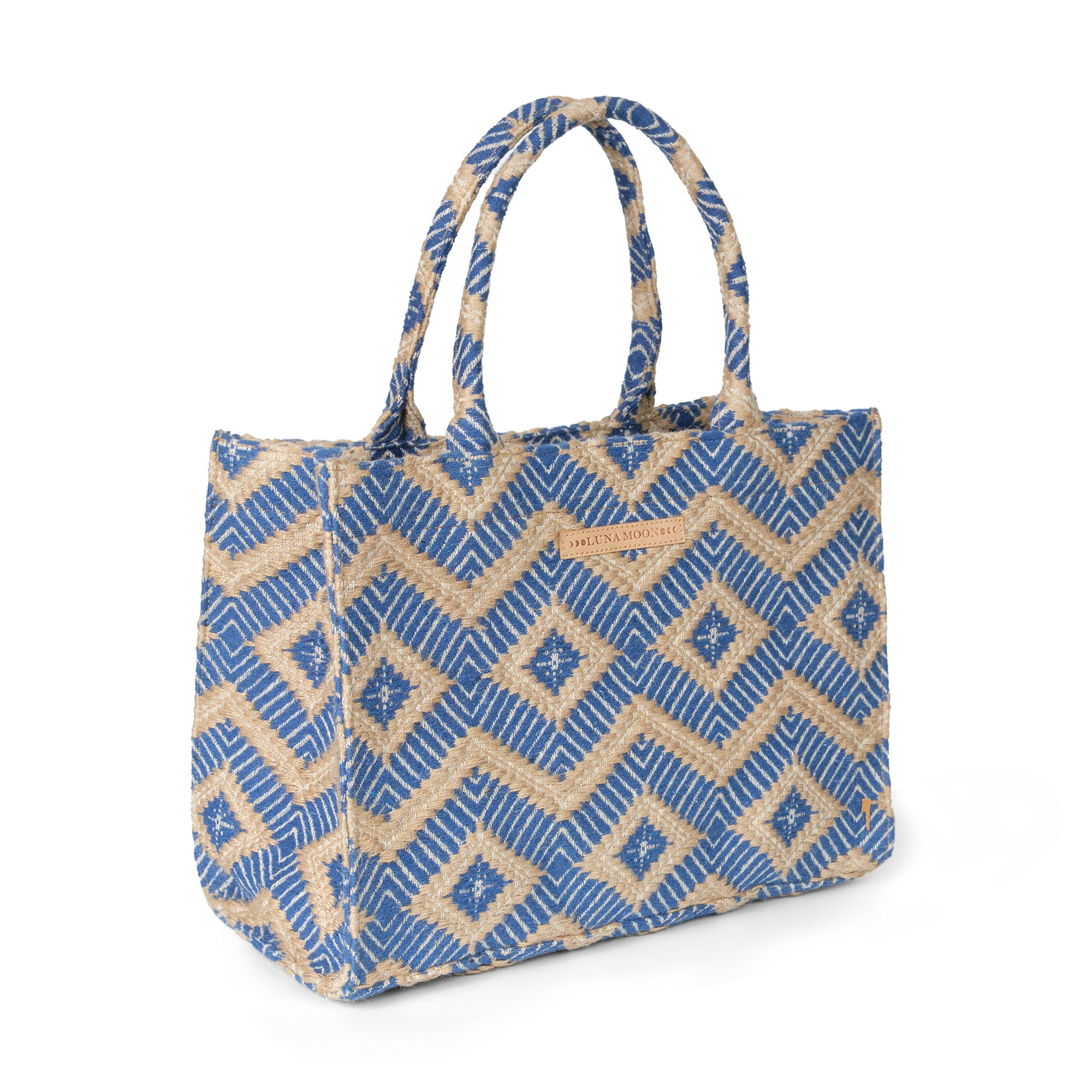Luna Moon Big Tote - La Rambla Tote bag Greek blue