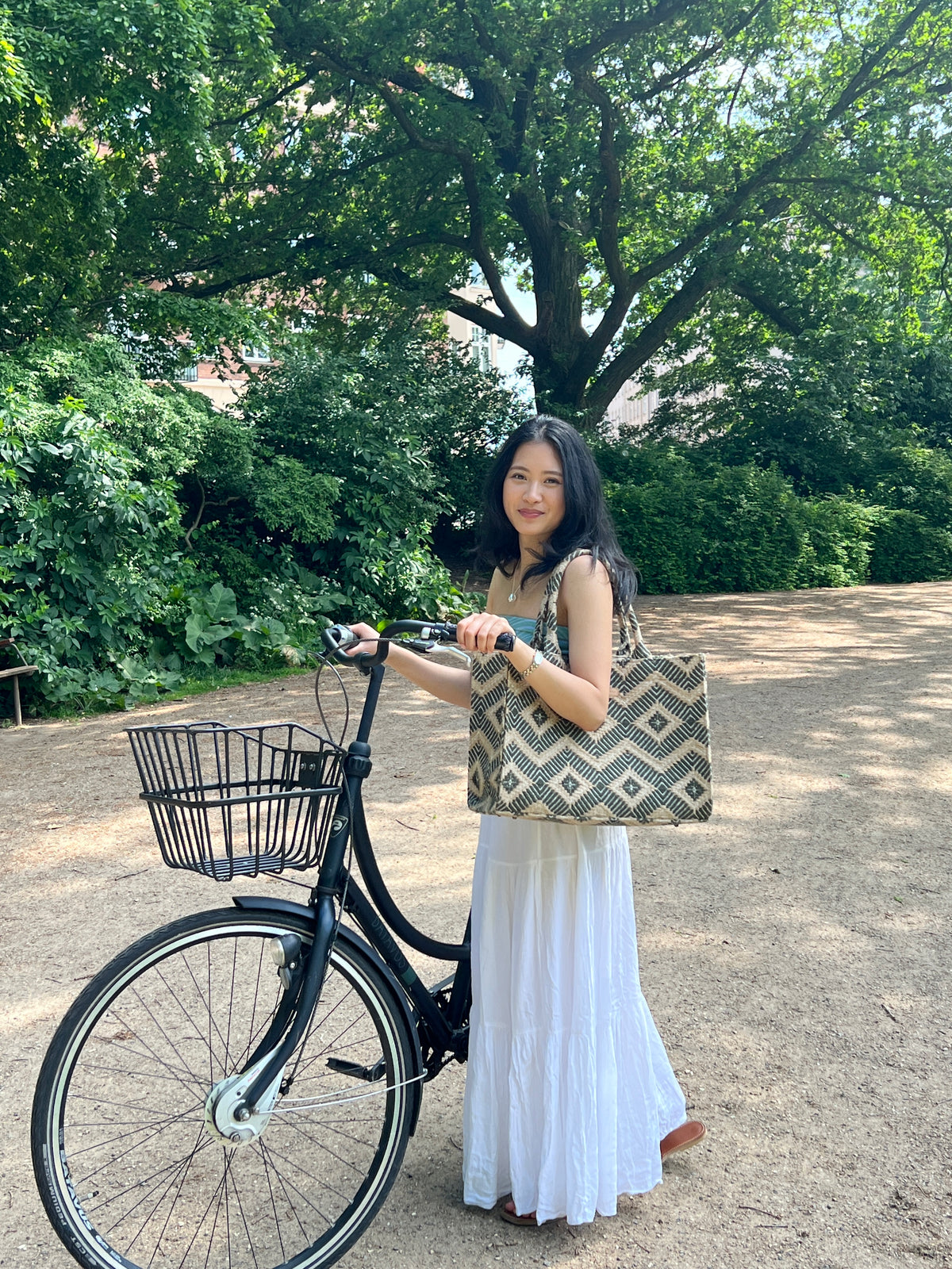 Luna Moon Big Tote - La Rambla Tote bag Olive