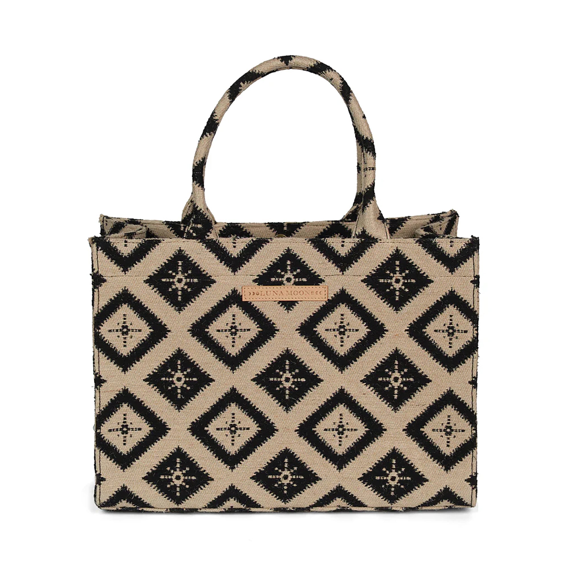 Luna Moon Big Tote - Rue Rivoli Tote bag Jute - black