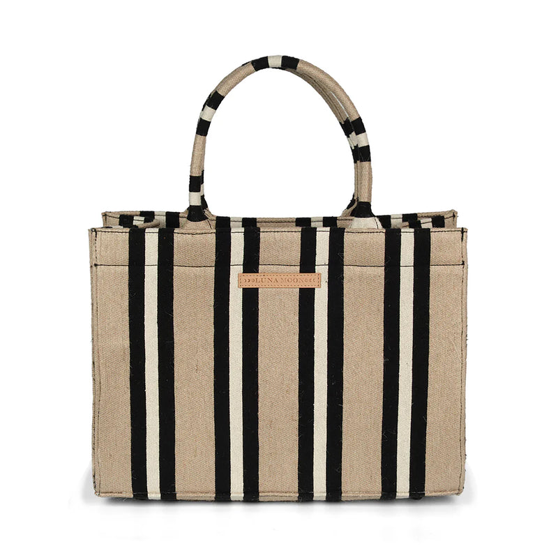 Luna Moon Big Tote - Svinkloev Tote bag Jute - black