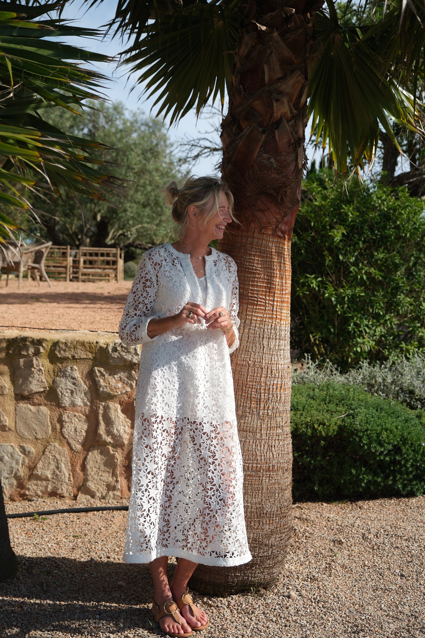 Luna Moon Cannes Dress Dress White