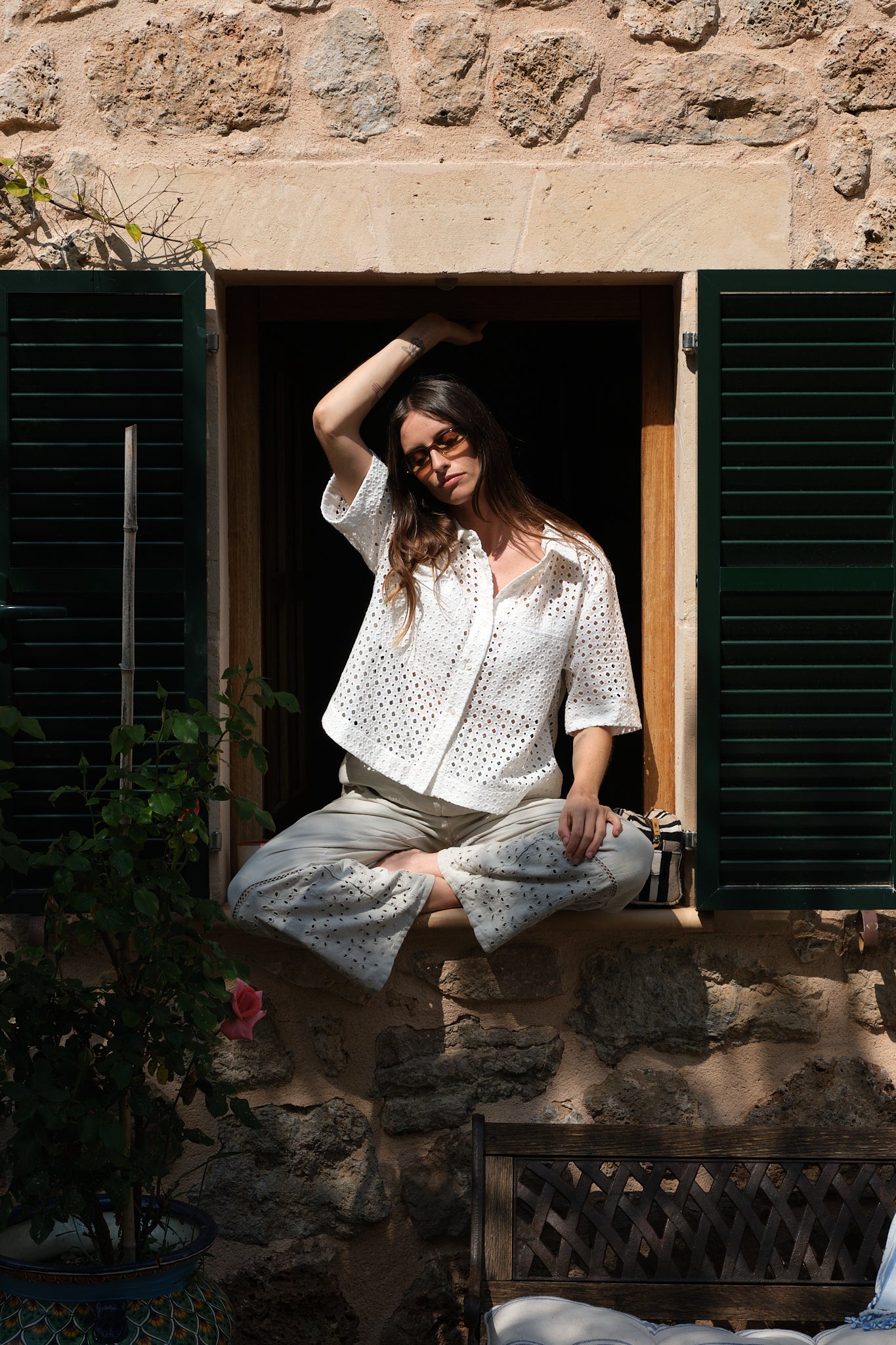 Luna Moon Cannes Shirt Shirt White
