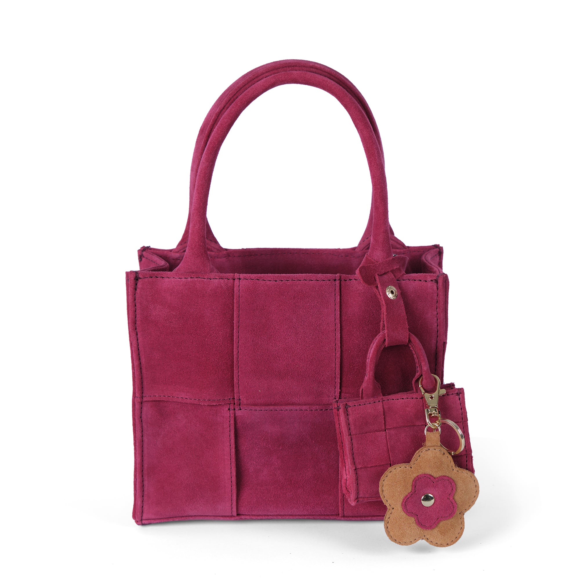 Luna Moon Charm - Portobello Bag Charm Camel/Pink