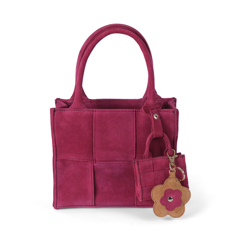 Luna Moon Charm - Portobello Bag Charm Camel/Pink