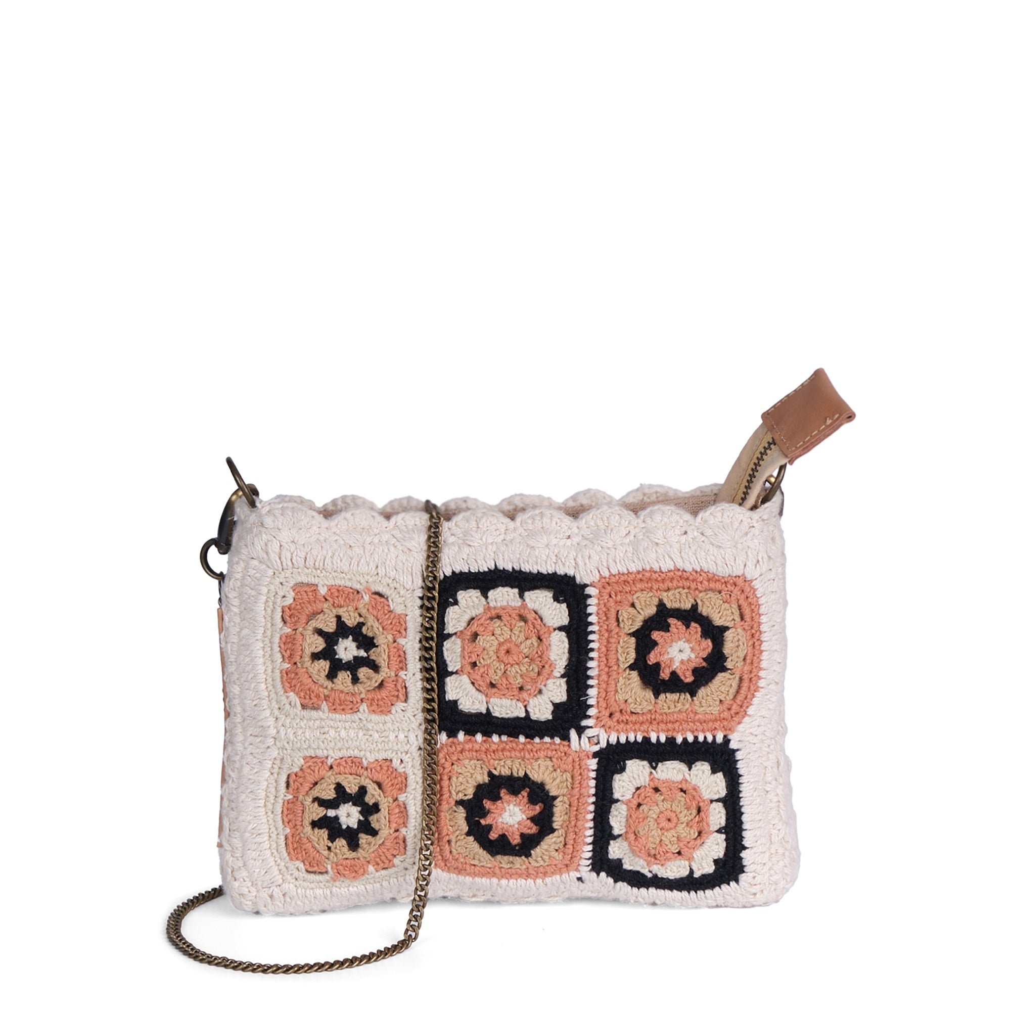 Luna Moon Clutch - Las Dalias Clutch Sandstone