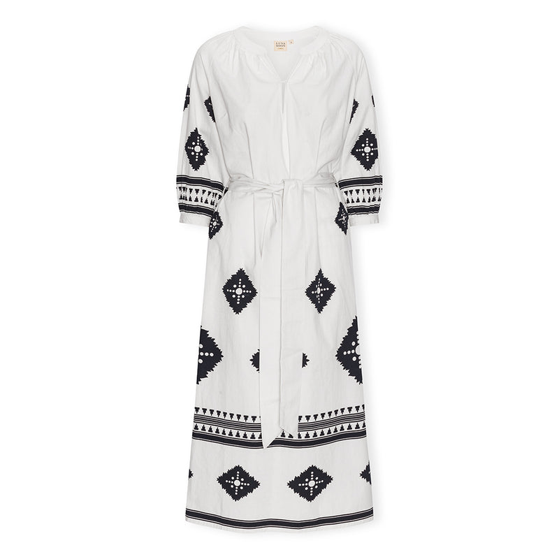 Luna Moon El Raval - Dress Dress Ivory - Black