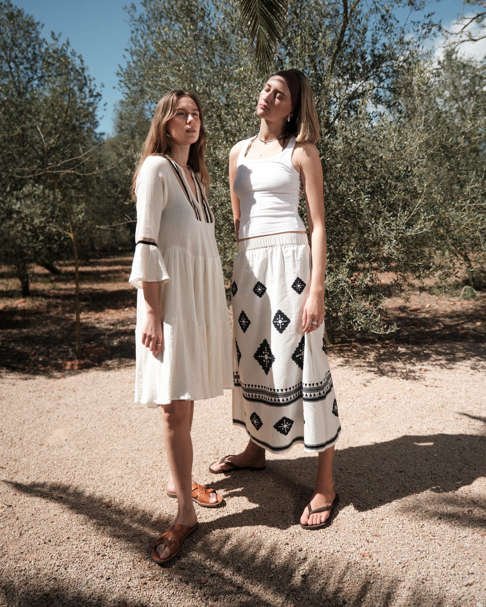 Luna Moon El Raval - Skirt Skirt Ivory - Black