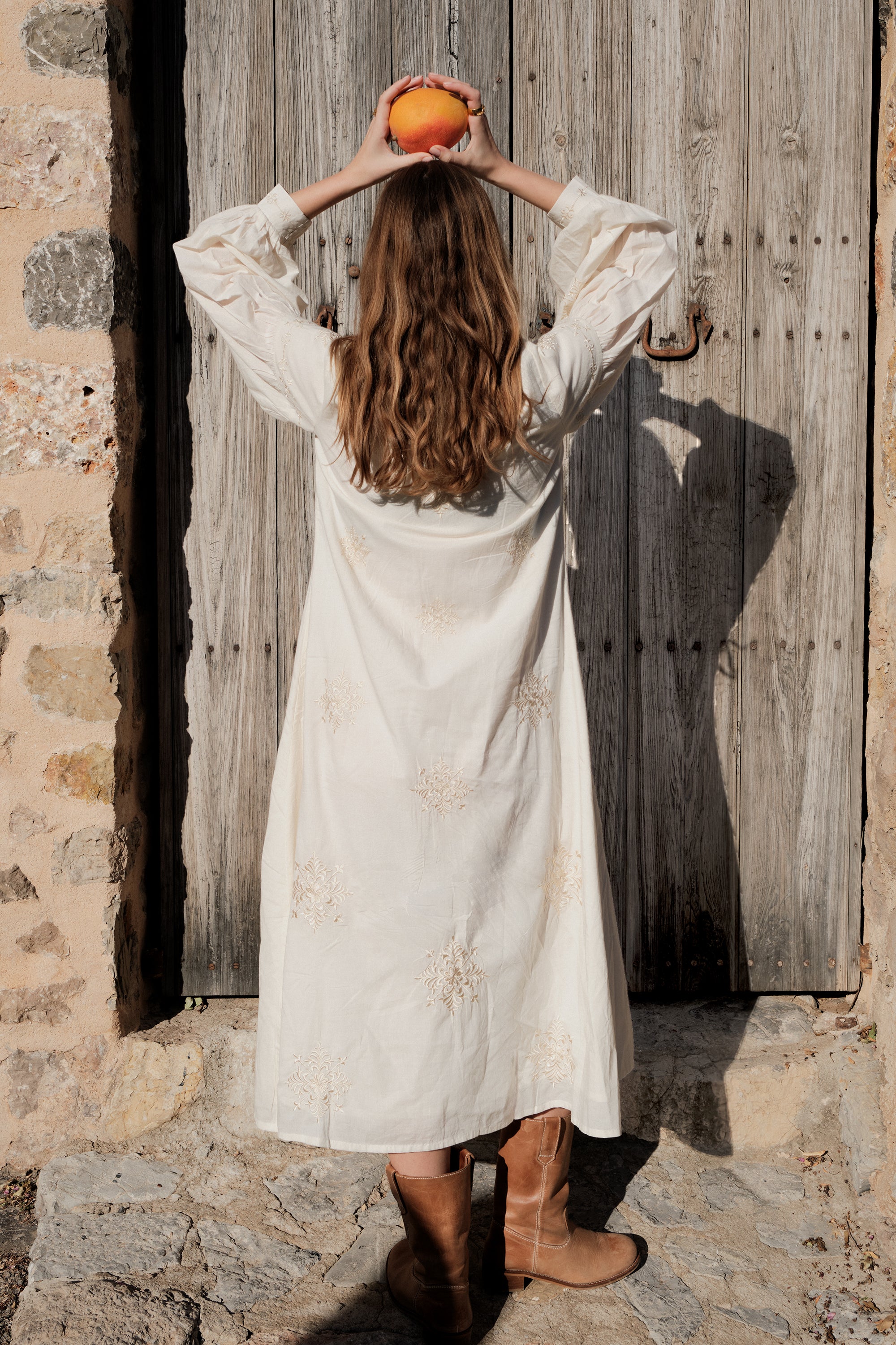 Luna Moon La Boca - Maxi Dress Dress Ivory