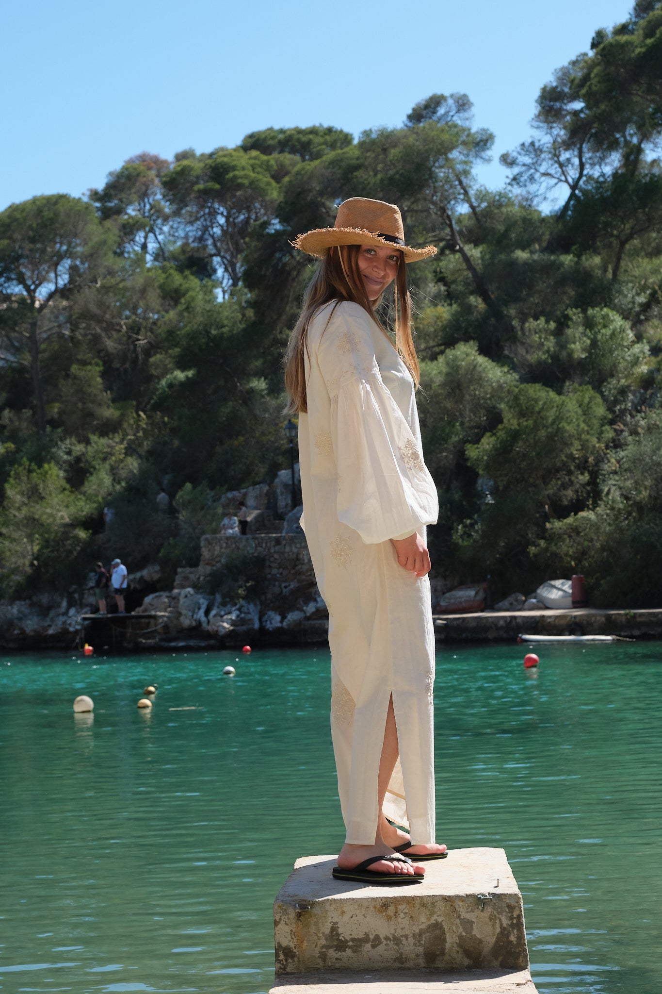 Luna Moon La Boca - Maxi Dress Dress Ivory