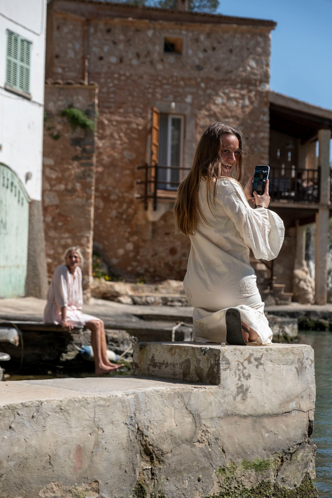 Luna Moon La Boca - Maxi Dress Dress Ivory