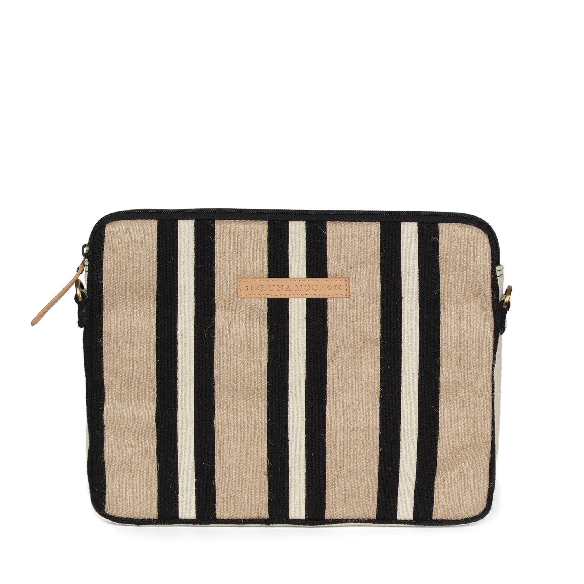 Luna Moon Laptop Sleeve - Svinkloev Laptop sleeve Jute - black