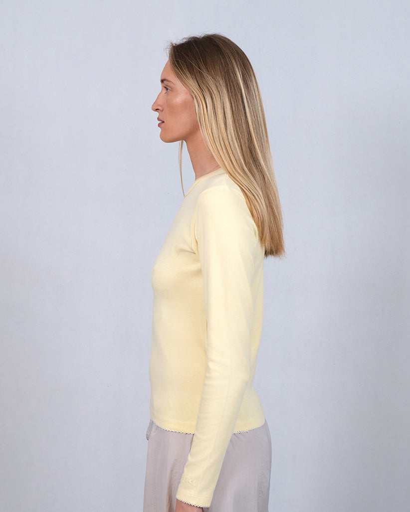Luna Moon Luna Moon Long sleeve T-shirt T-shirt Pastel Yellow