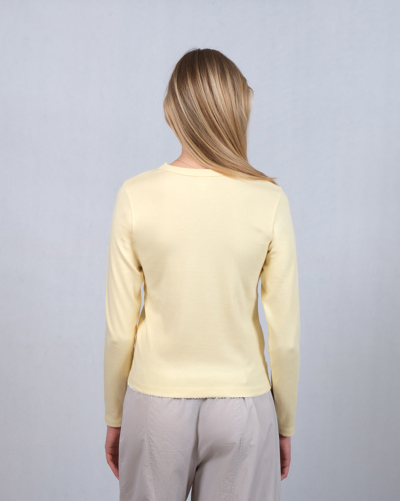 Luna Moon Luna Moon Long sleeve T-shirt T-shirt Pastel Yellow