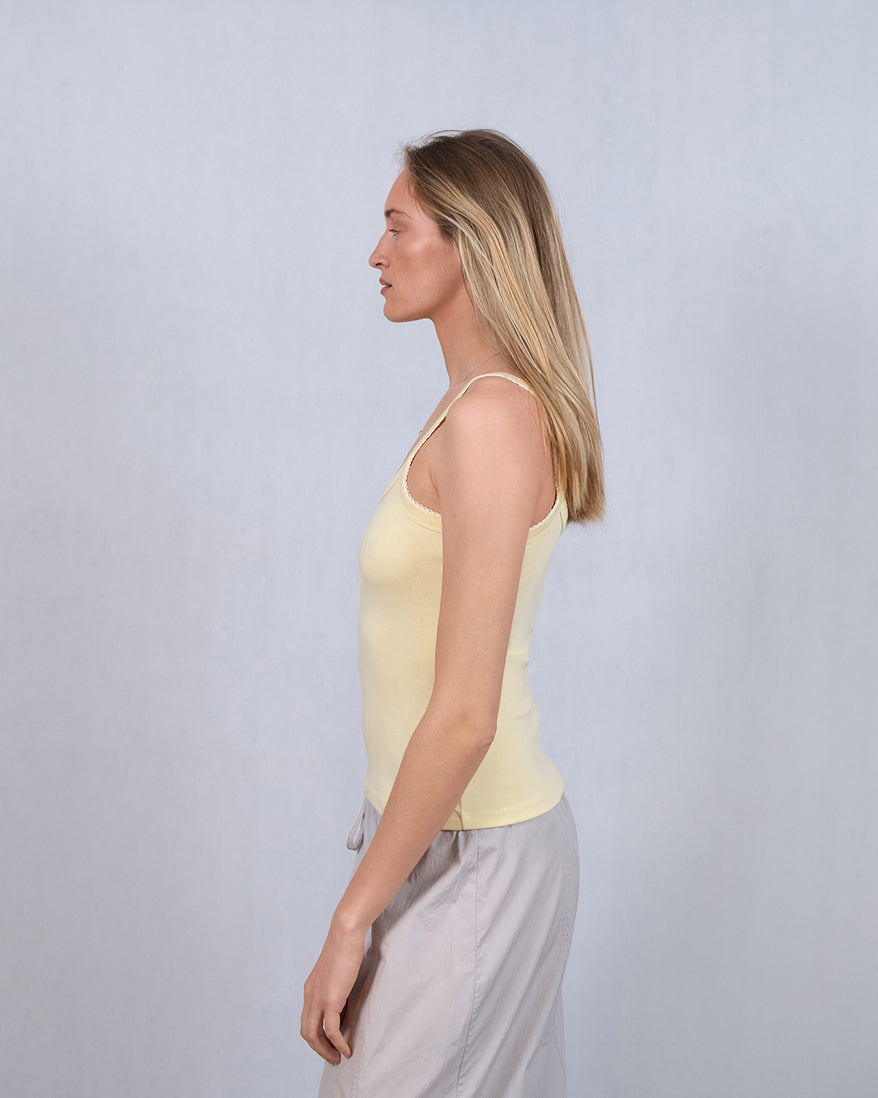 Luna Moon Luna Moon Top Top Pastel Yellow