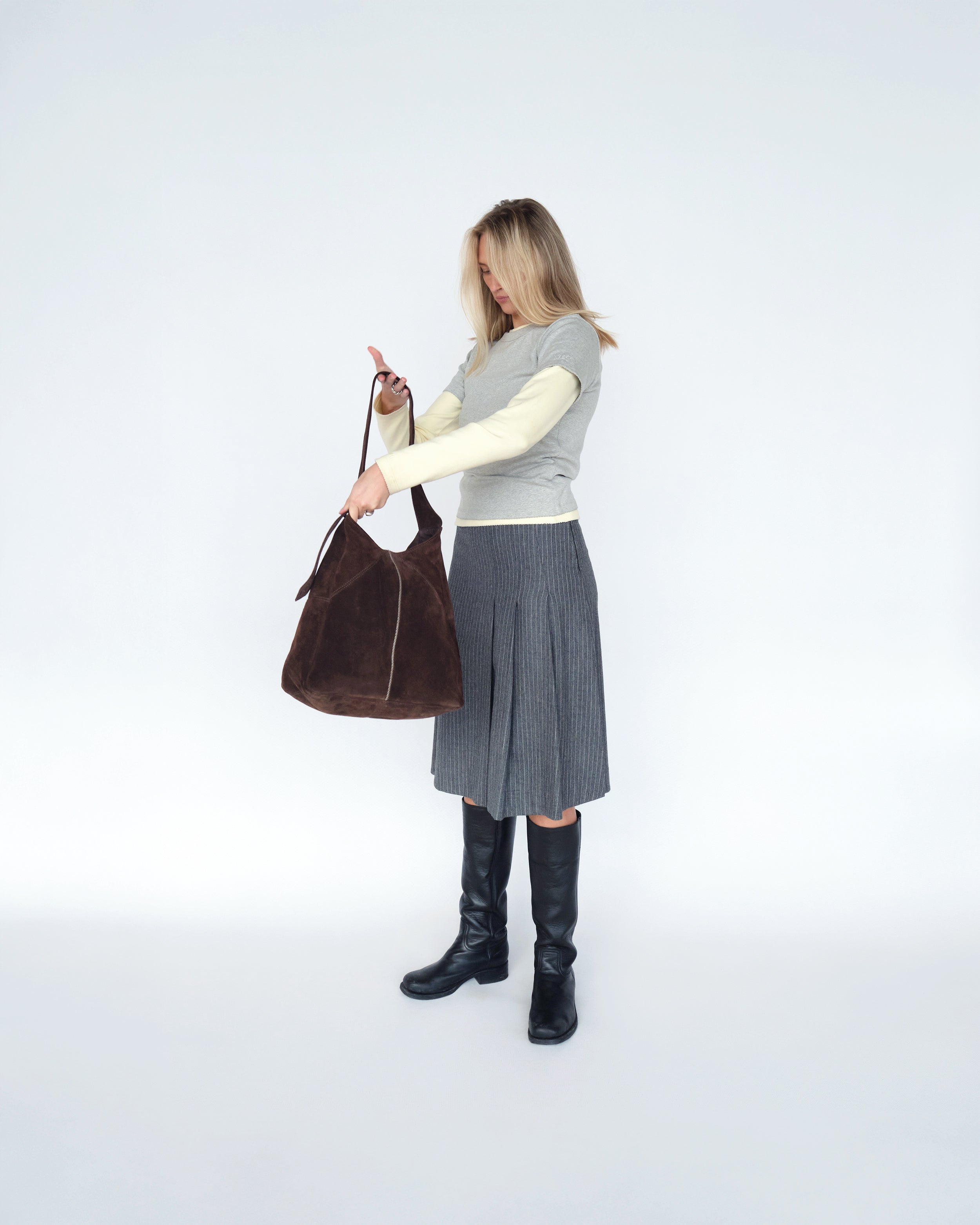 Luna Moon Medium Hobo - Vista Hobo bag Chocolate Brown