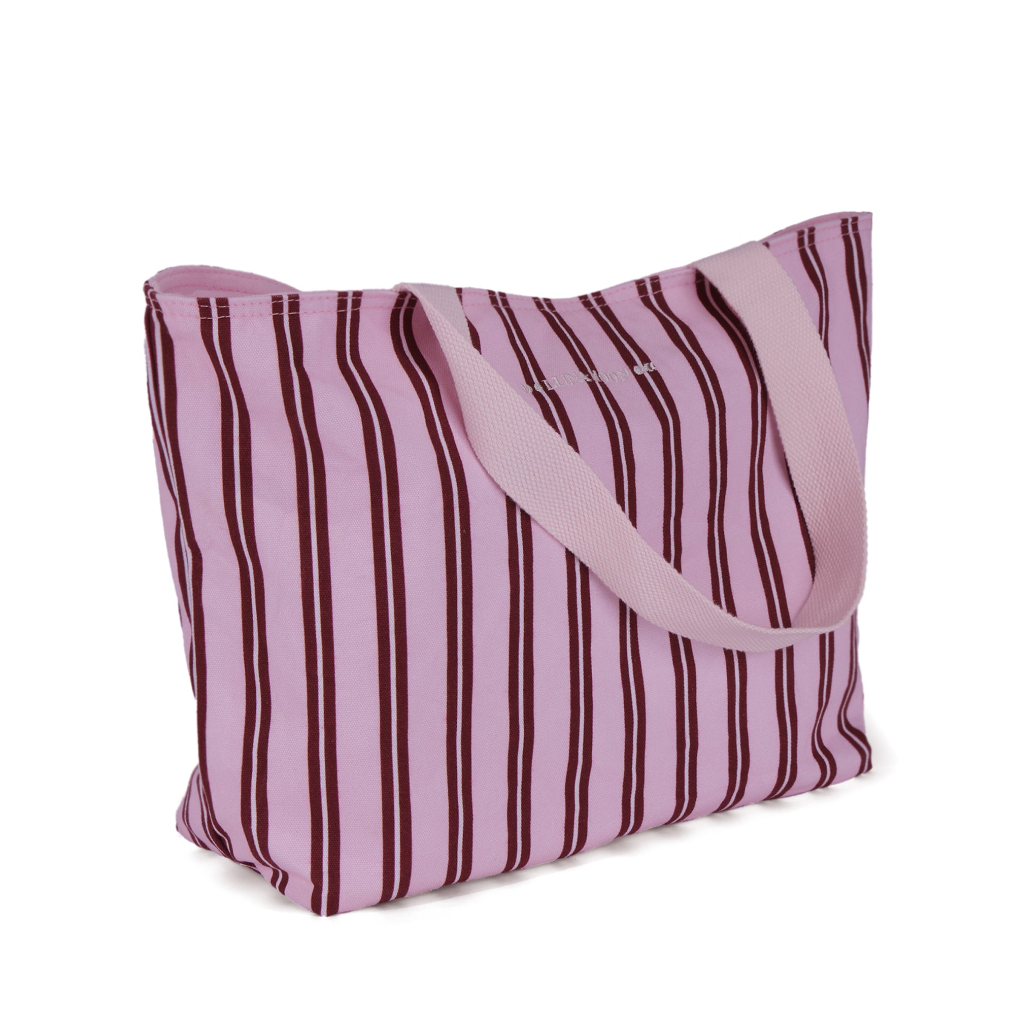 Luna Moon Medium Shoulder Bag - Sandra Stripes Bag Light Pink