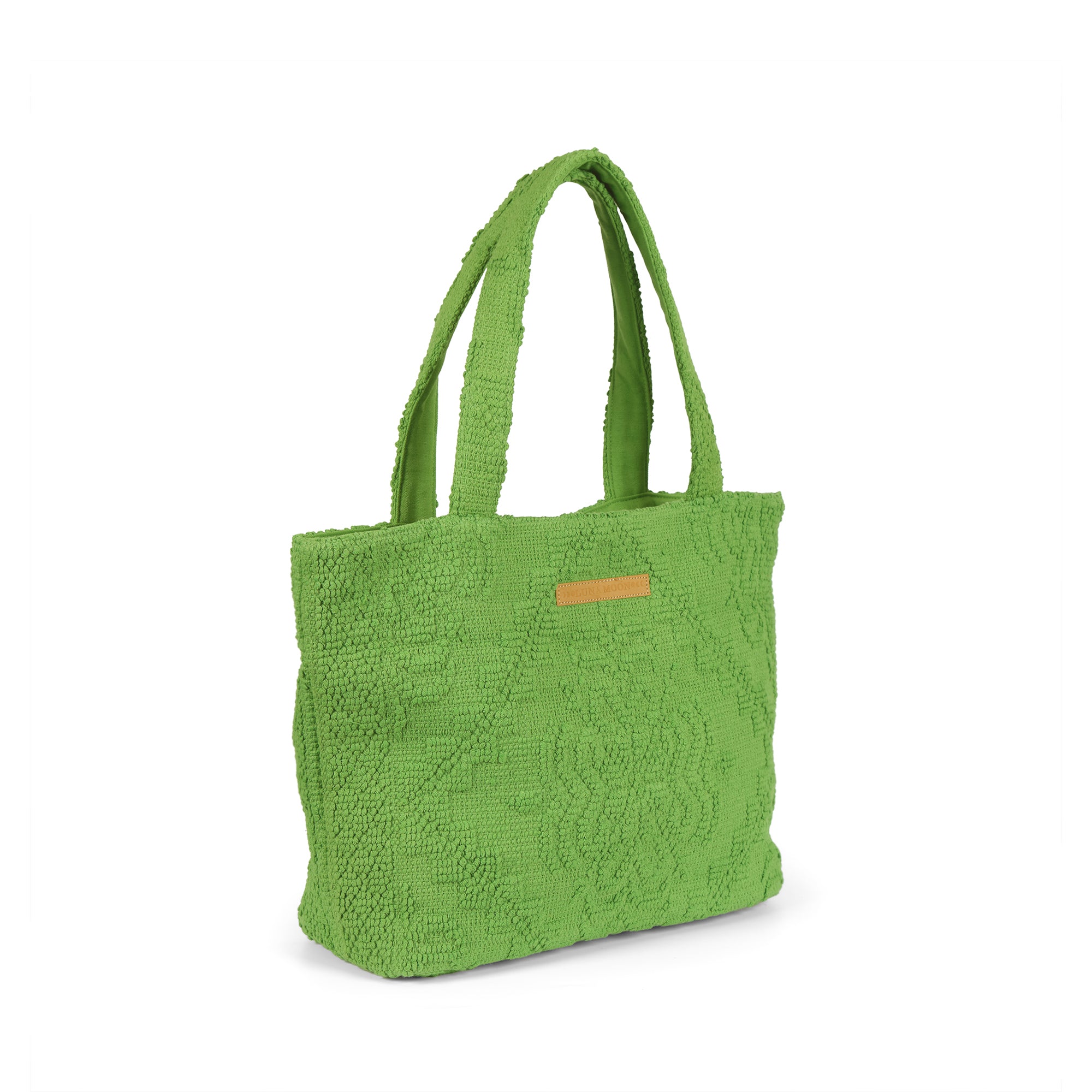 Luna Moon Medium Shoulder bag - Tilos Shopper Peridot green