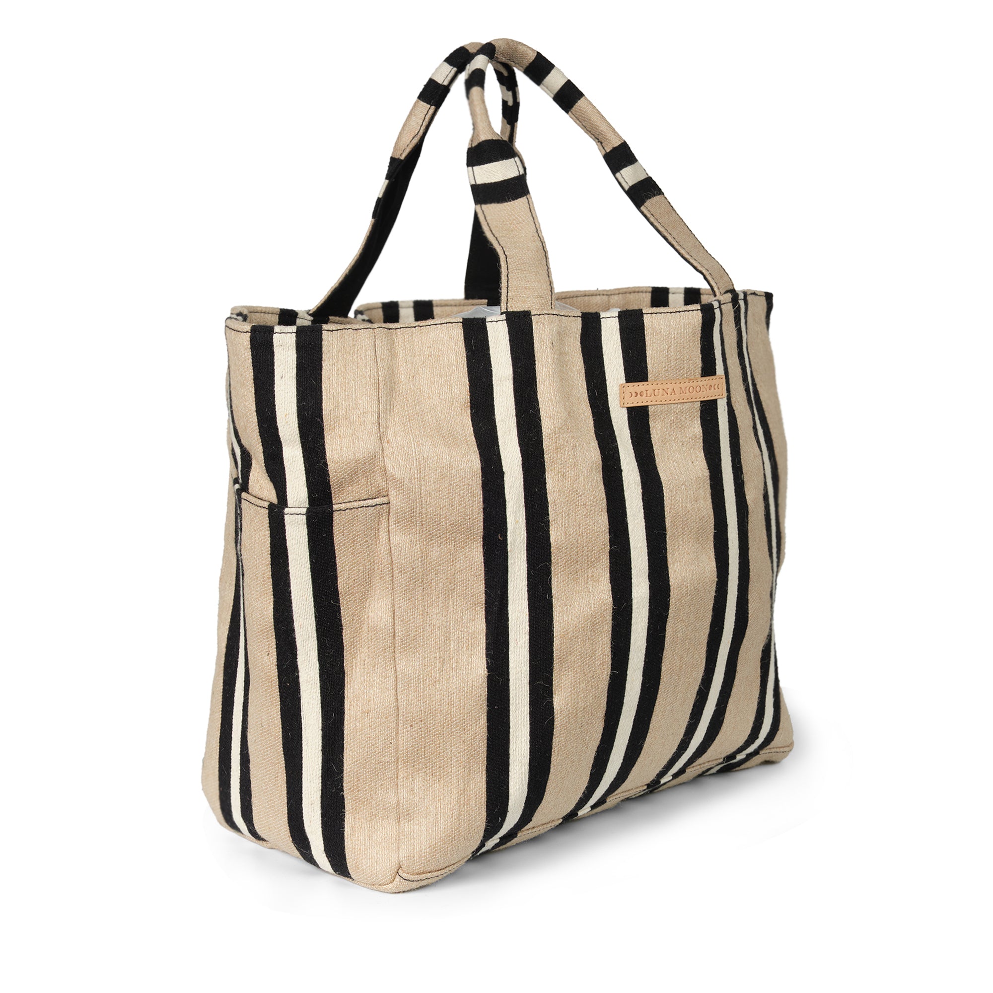 Luna Moon Mega shopper - Svinkloev Bag Jute - black