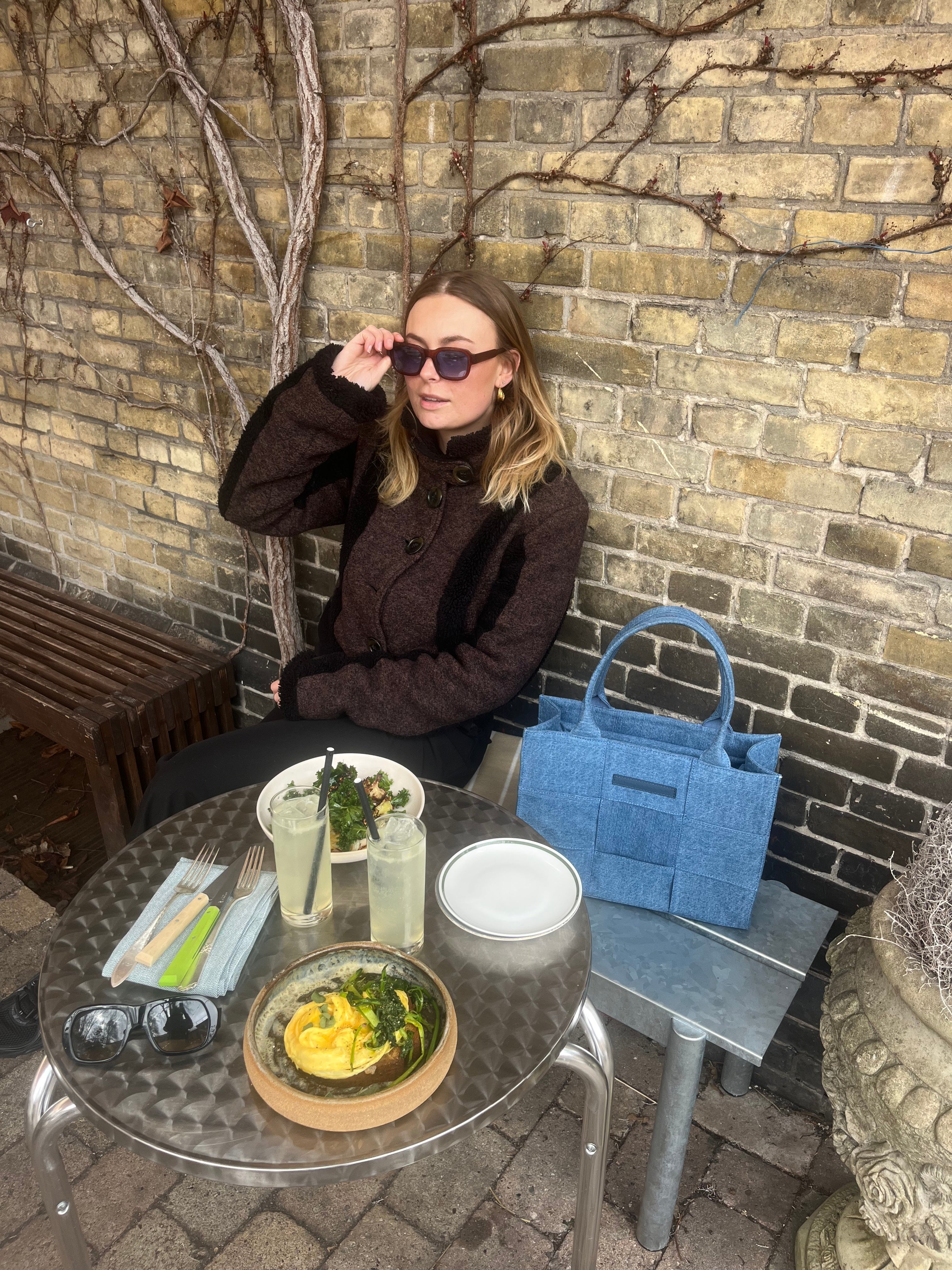 Luna Moon Mid Tote - Camden Cervino Tote bag Denim washed