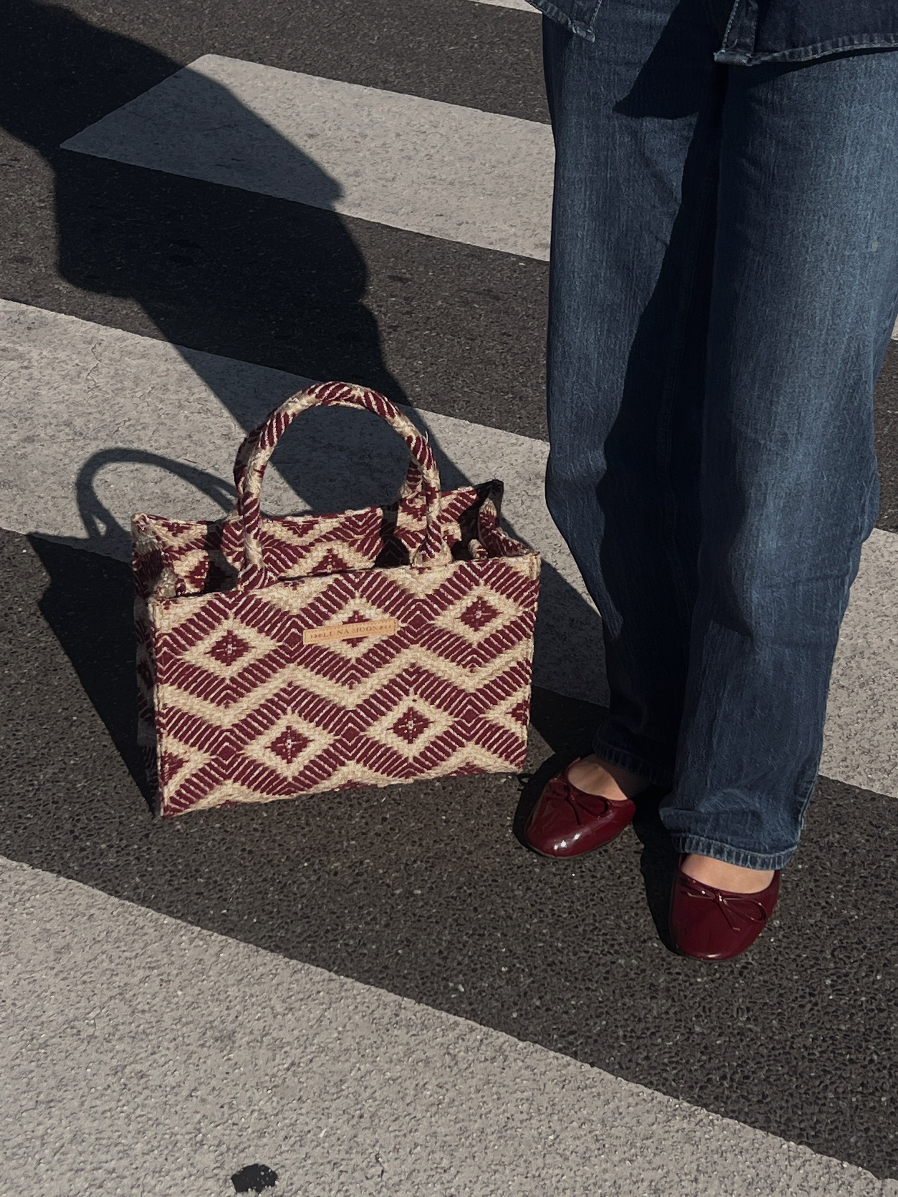 Luna Moon Mid Tote - La Rambla Bag Biking Red