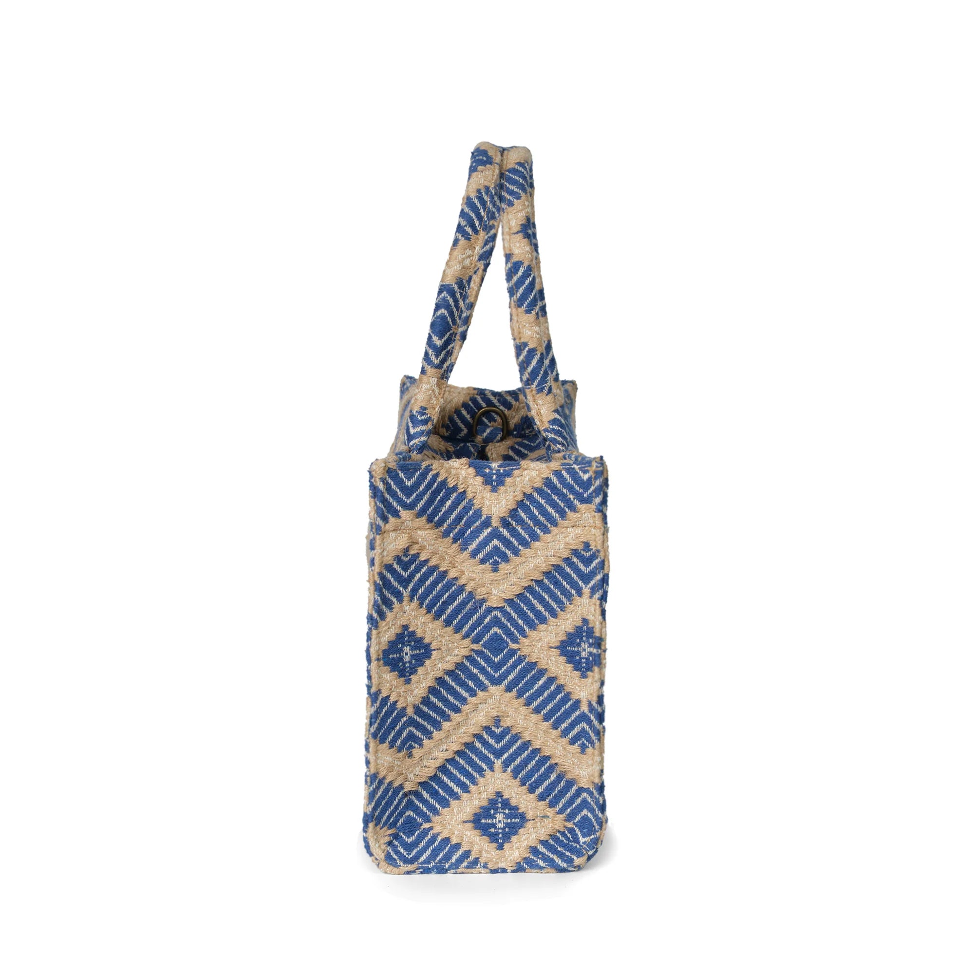 Luna Moon Mid Tote - La Rambla Tote bag Greek blue