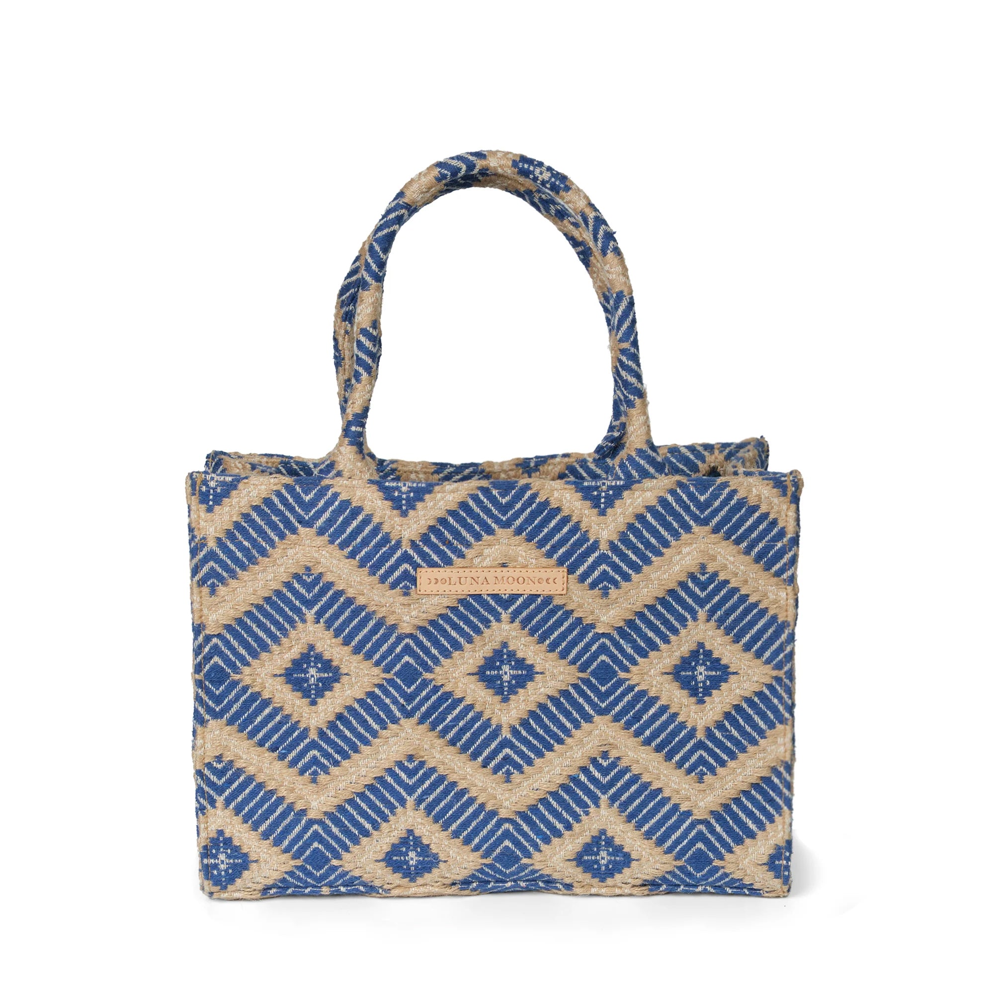 Luna Moon Mid Tote - La Rambla Tote bag Greek blue