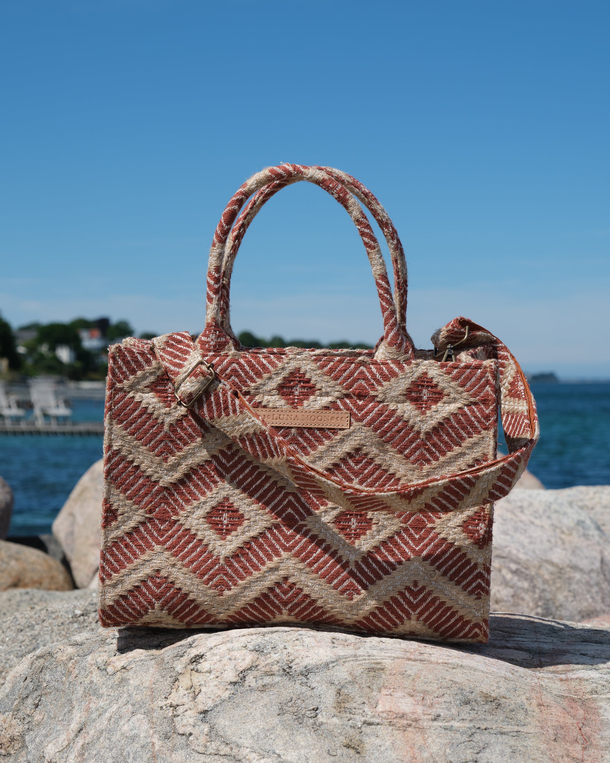 Luna Moon Mid Tote - La Rambla Bag Terracotta