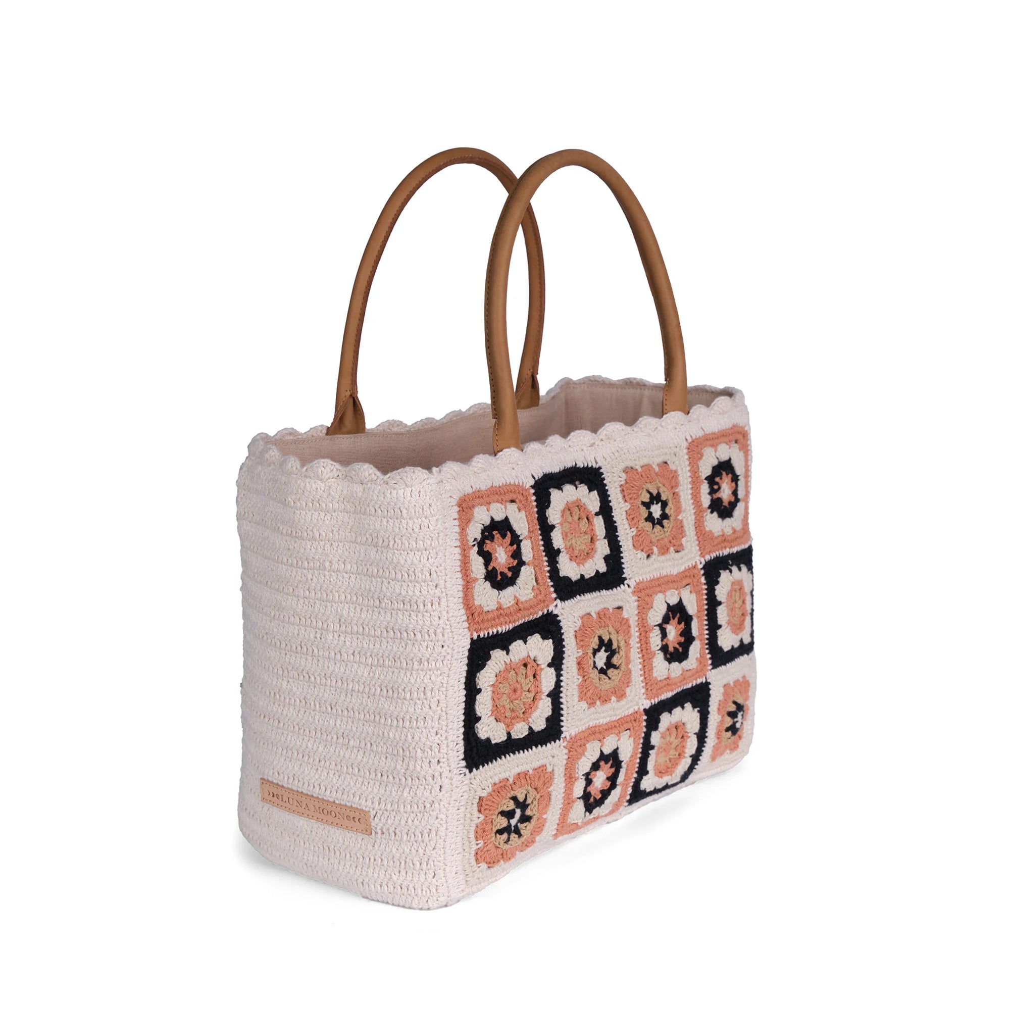 Luna Moon Mid Tote - Las Dalias Tote bag Sandstone