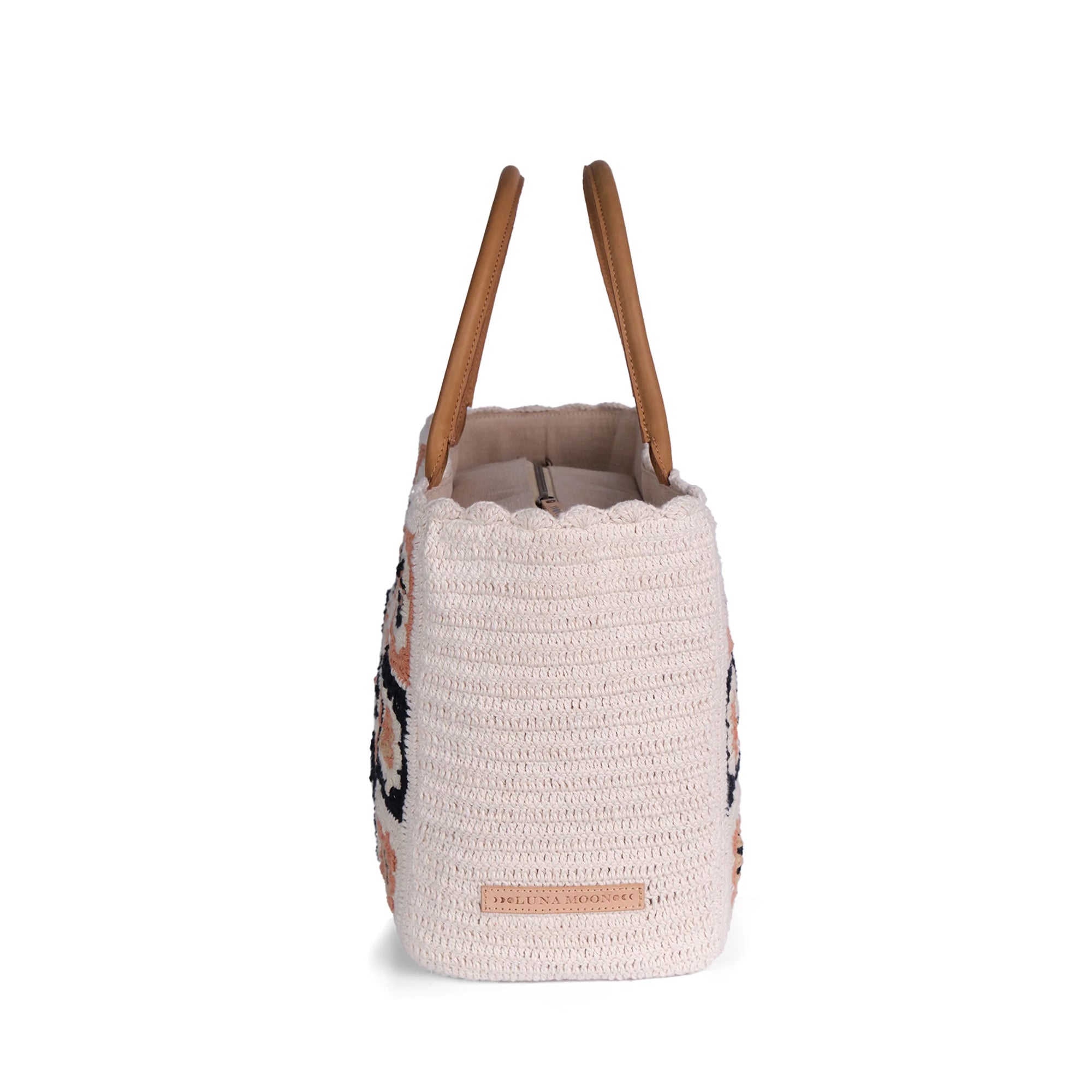 Luna Moon Mid Tote - Las Dalias Tote bag Sandstone