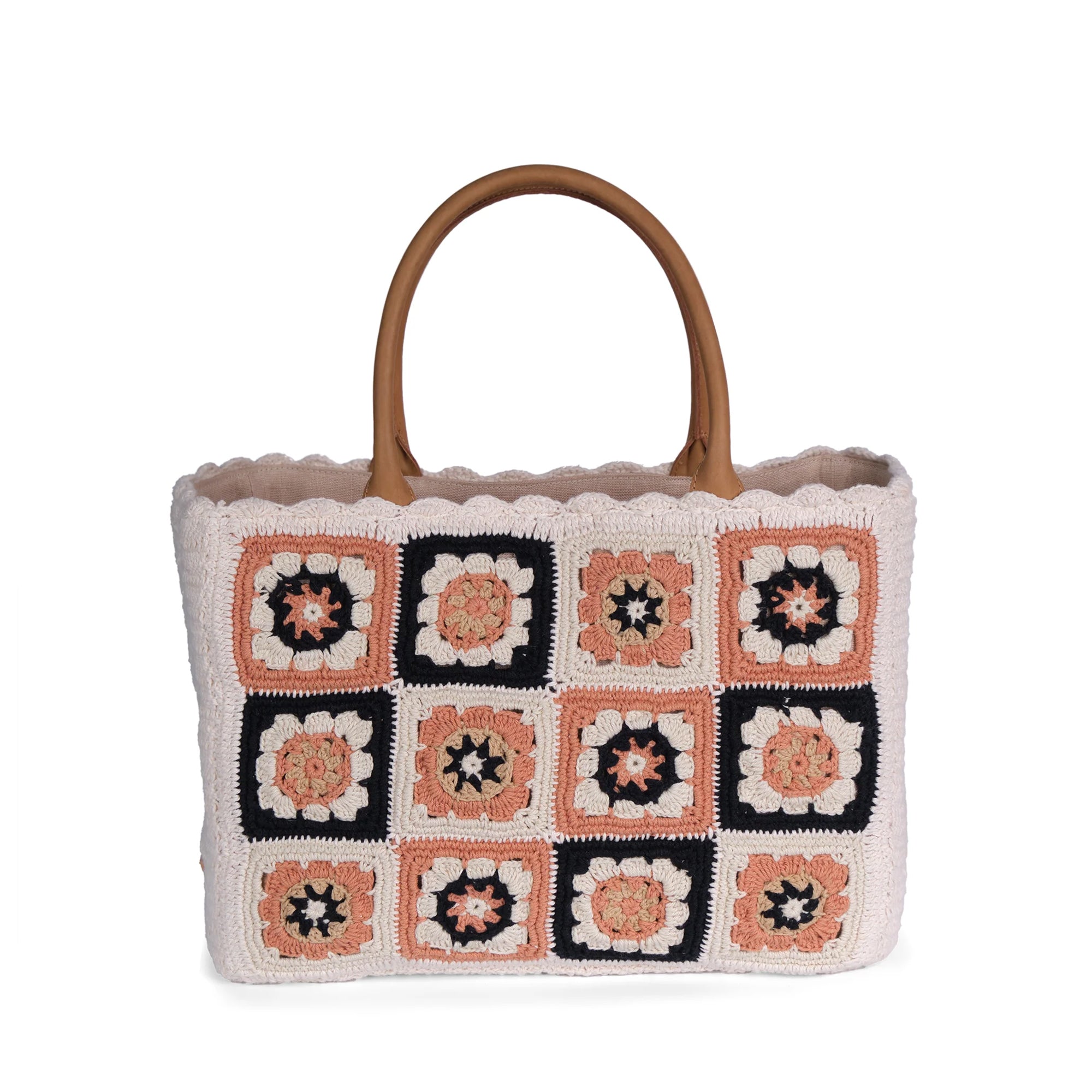 Luna Moon Mid Tote - Las Dalias Tote bag Sandstone