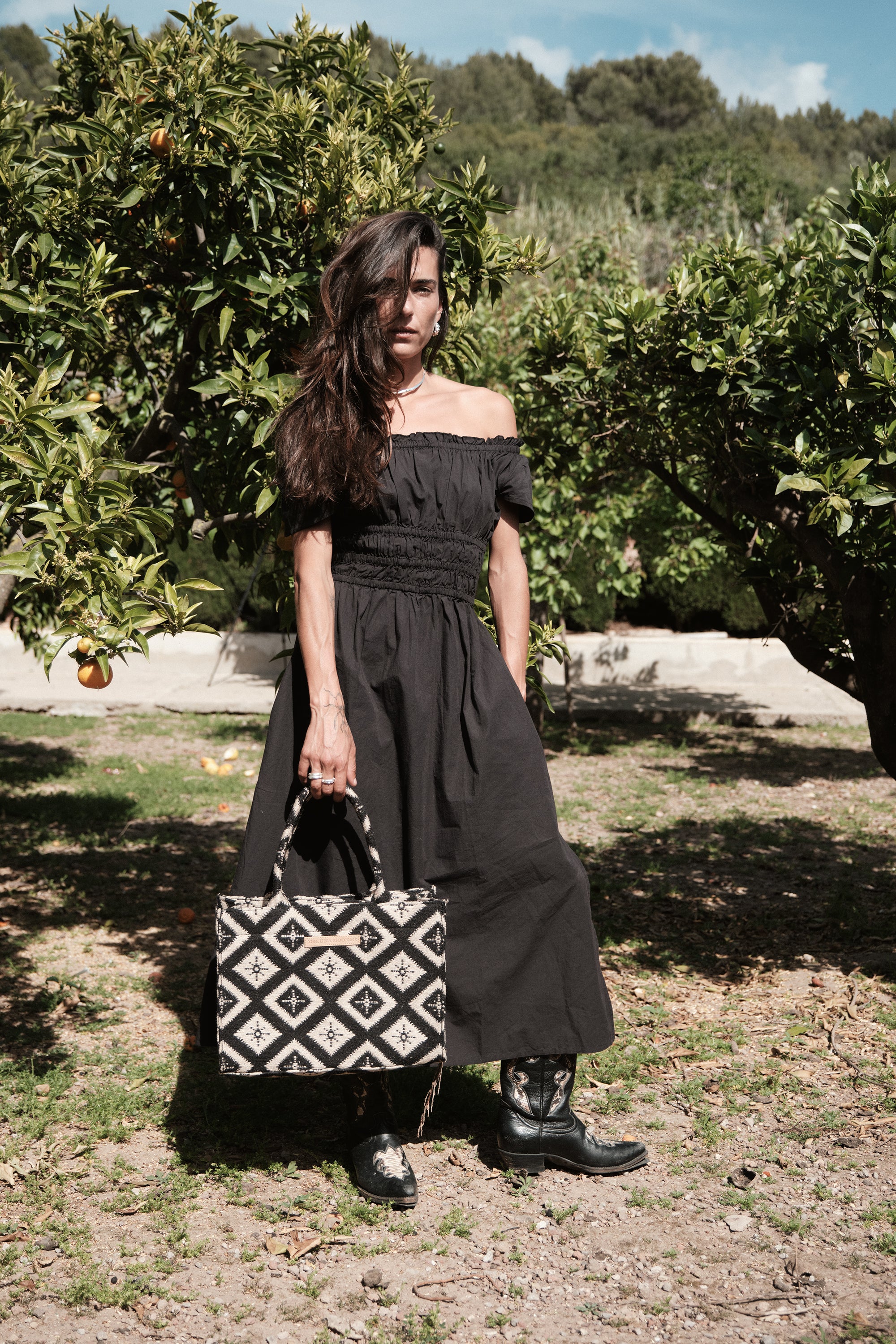 Luna Moon Mid Tote - Rue Rivoli Tote bag Black