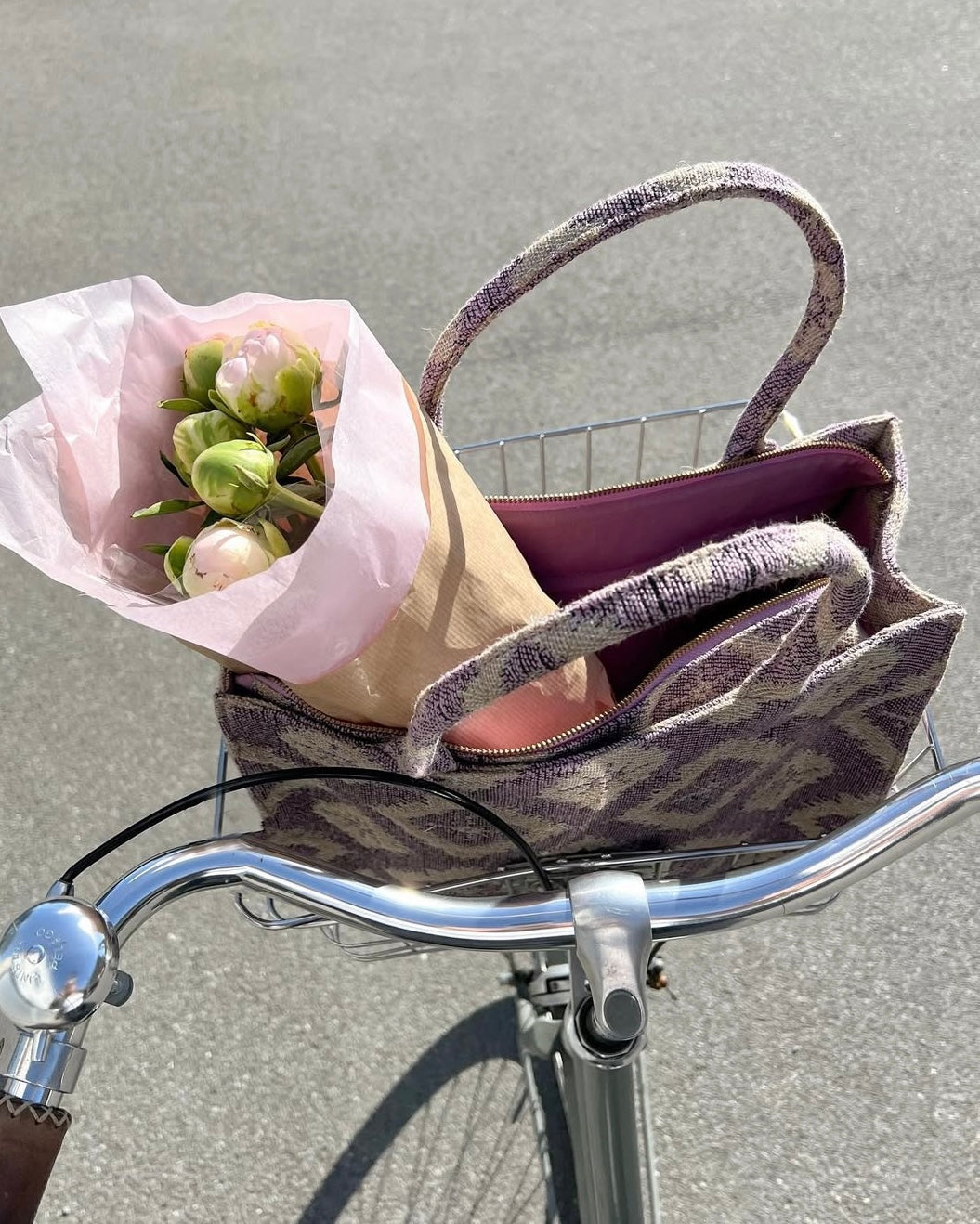 Luna Moon Mid Tote - Rue Rivoli Tote bag Dusty Pink