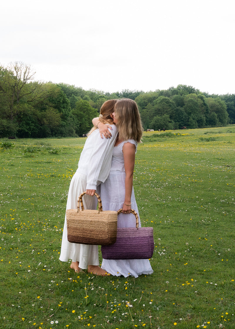 Luna Moon Mid Tote - Sunset Ashram Bag Dusty Pink