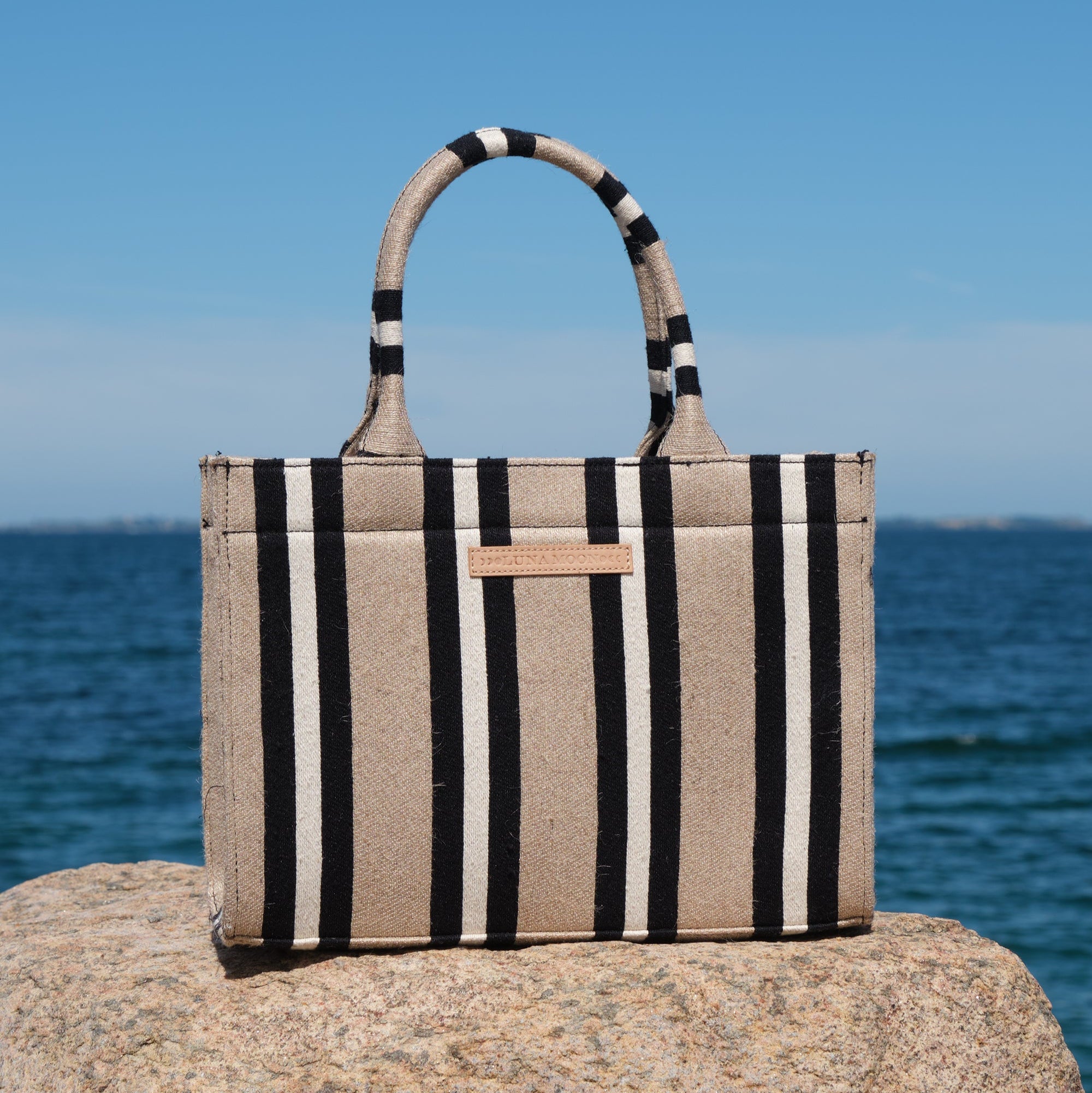 Luna Moon Mid Tote - Svinkloev Tote bag Jute - black