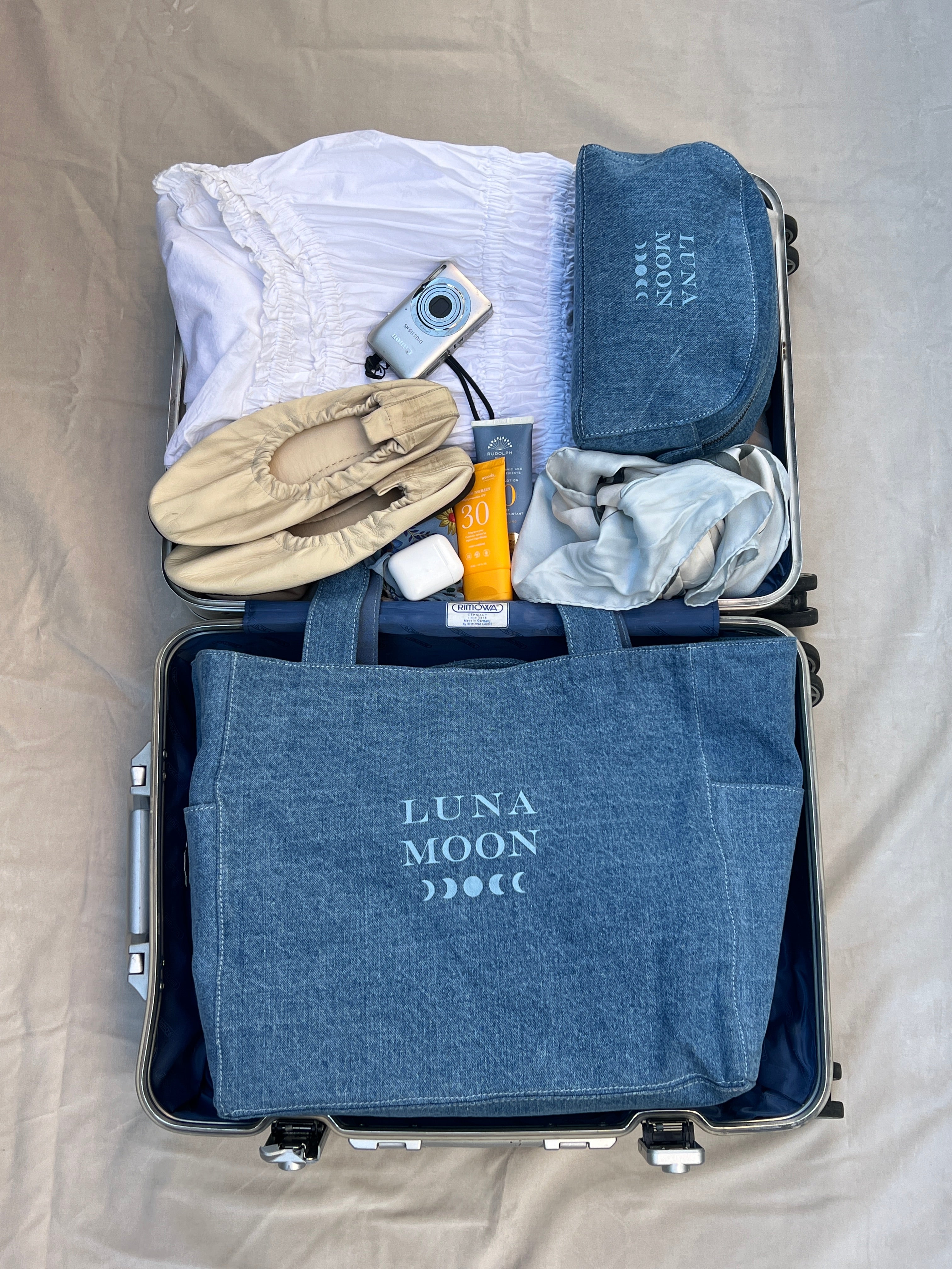 Luna Moon Middy shopper - Camden Shopper Denim washed