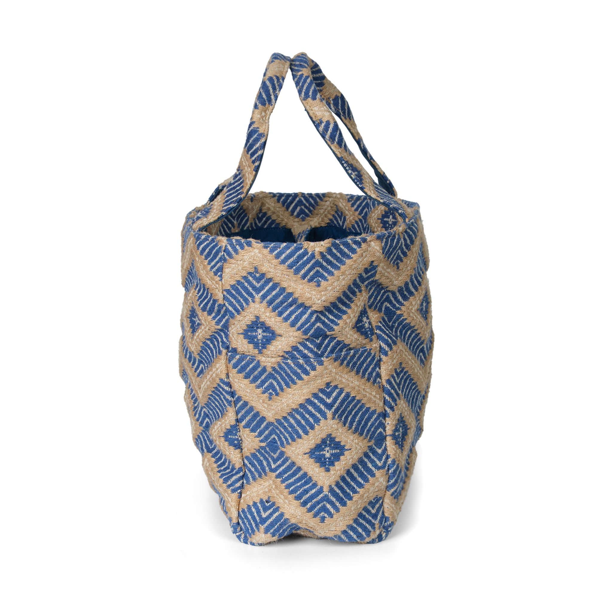 Luna Moon Middy shopper - La Rambla Shopper Greek blue