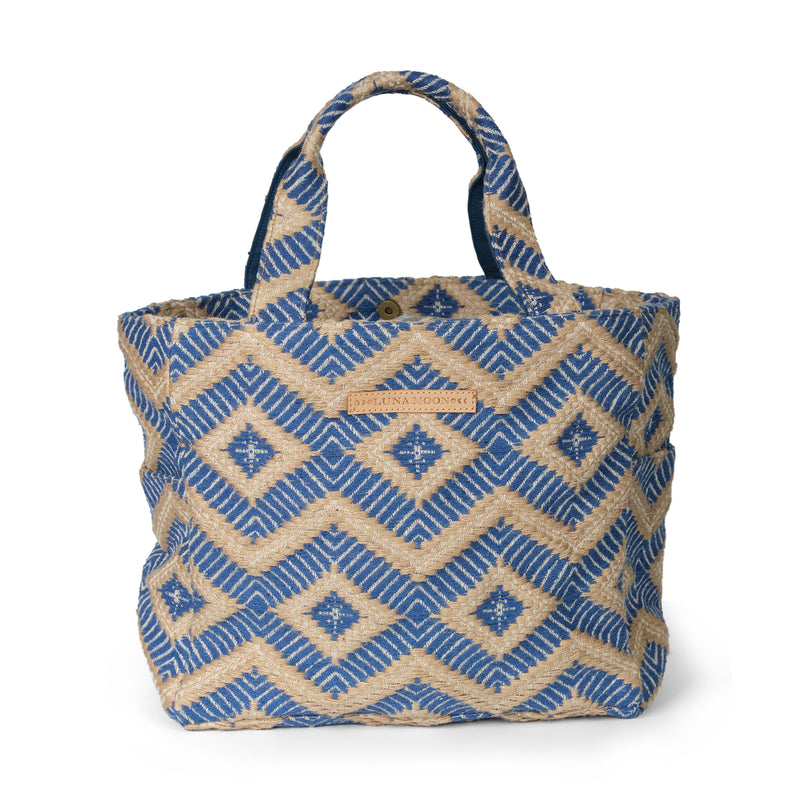 Luna Moon Middy shopper - La Rambla Shopper Greek blue