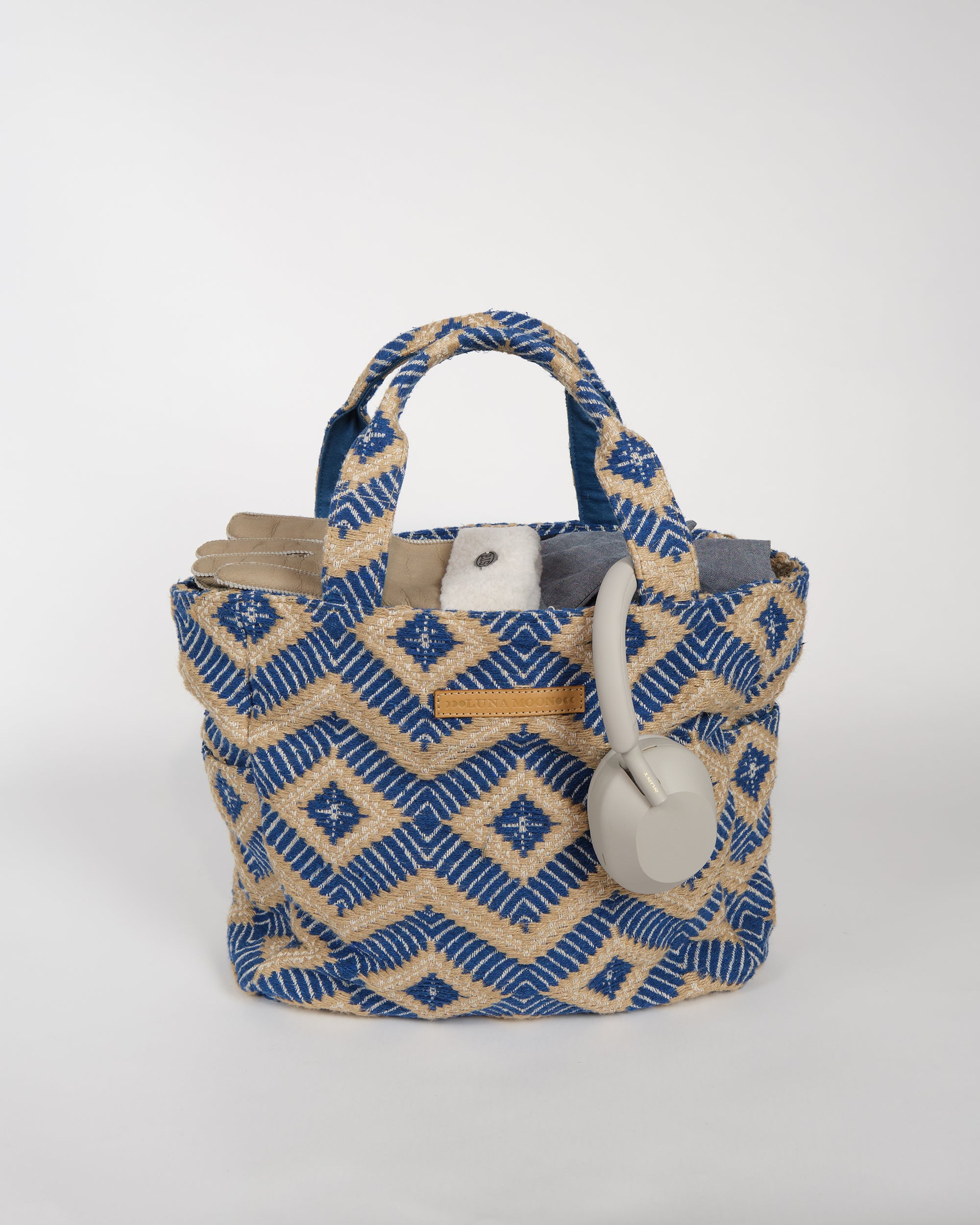 Luna Moon Middy shopper - La Rambla Shopper Greek blue