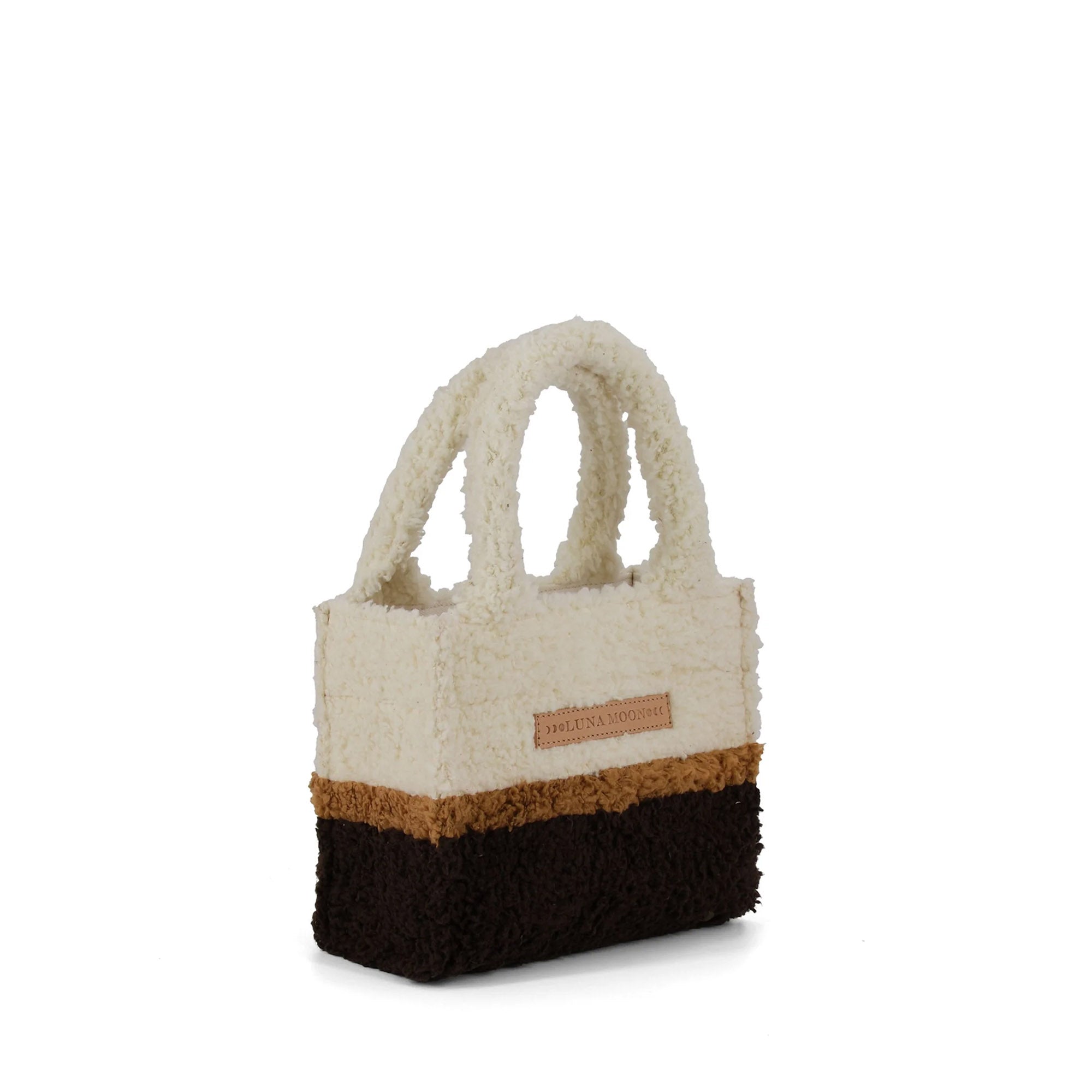 Luna Moon Mini Tote - Verbier Tote bag Coffee-camel-off-white combi