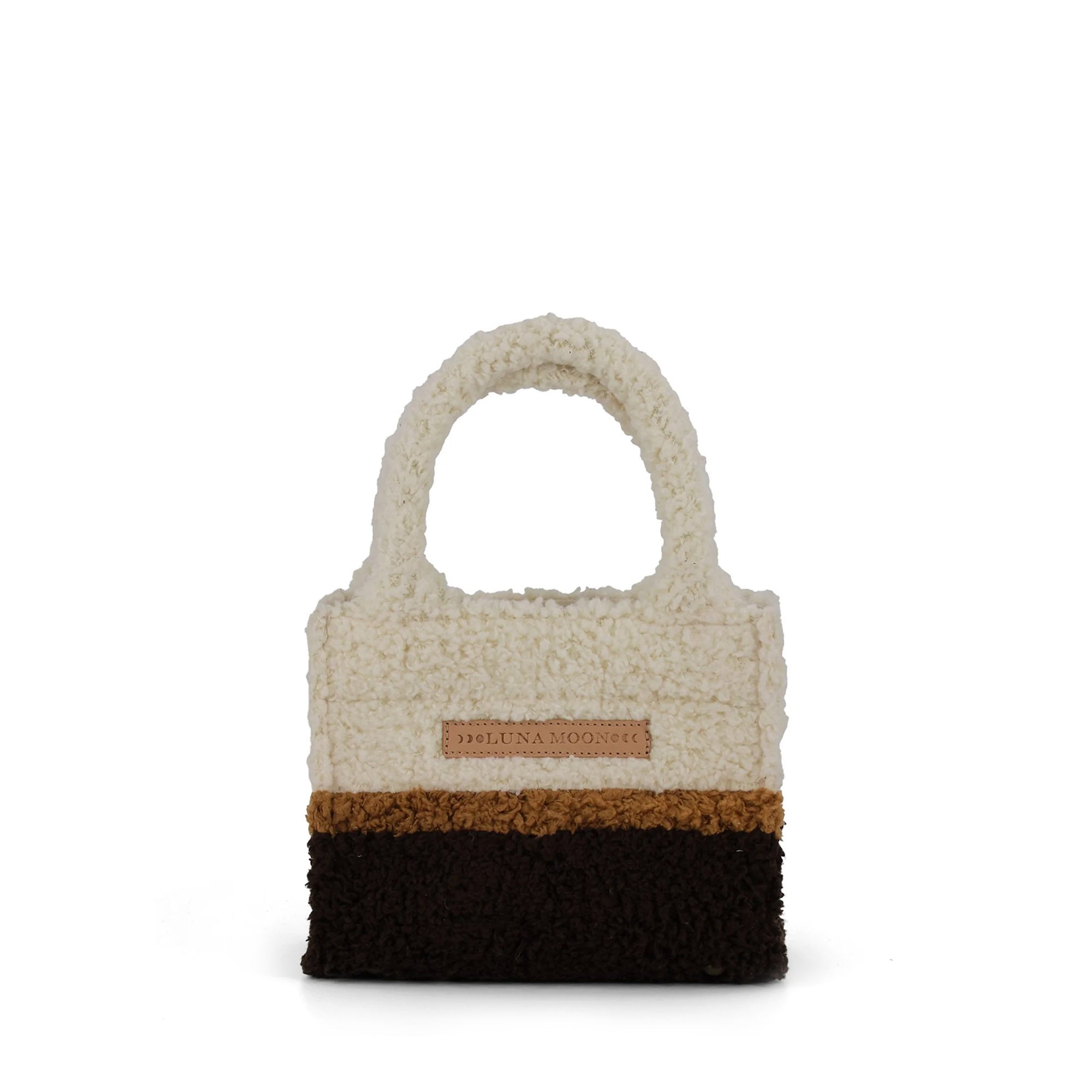 Luna Moon Mini Tote - Verbier Tote bag Coffee-camel-off-white combi