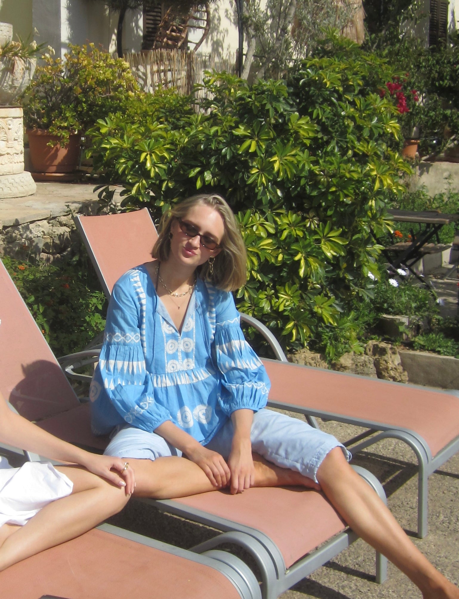 Luna Moon Palma - Top Blouse Aquamarine
