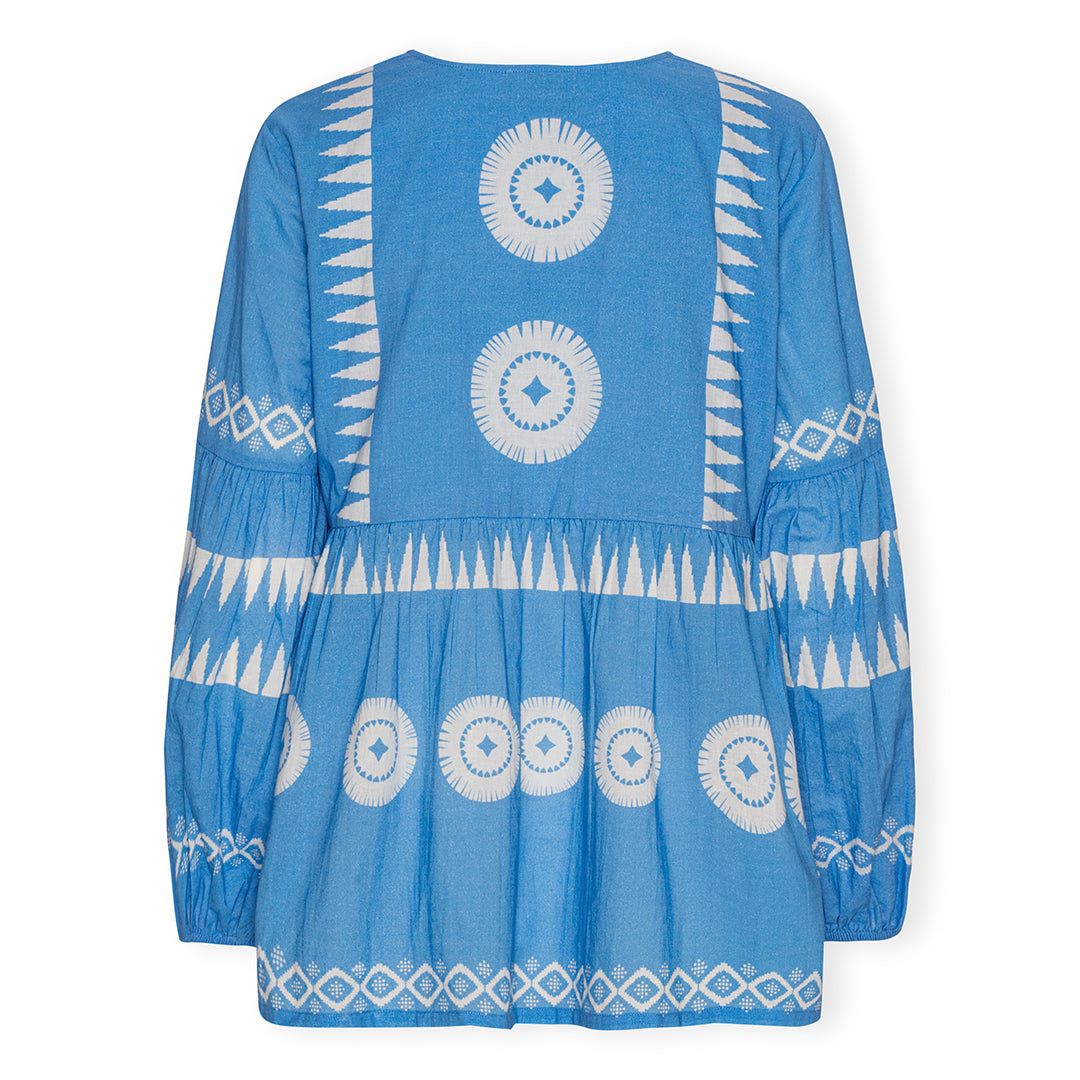 Luna Moon Palma - Top Blouse Aquamarine