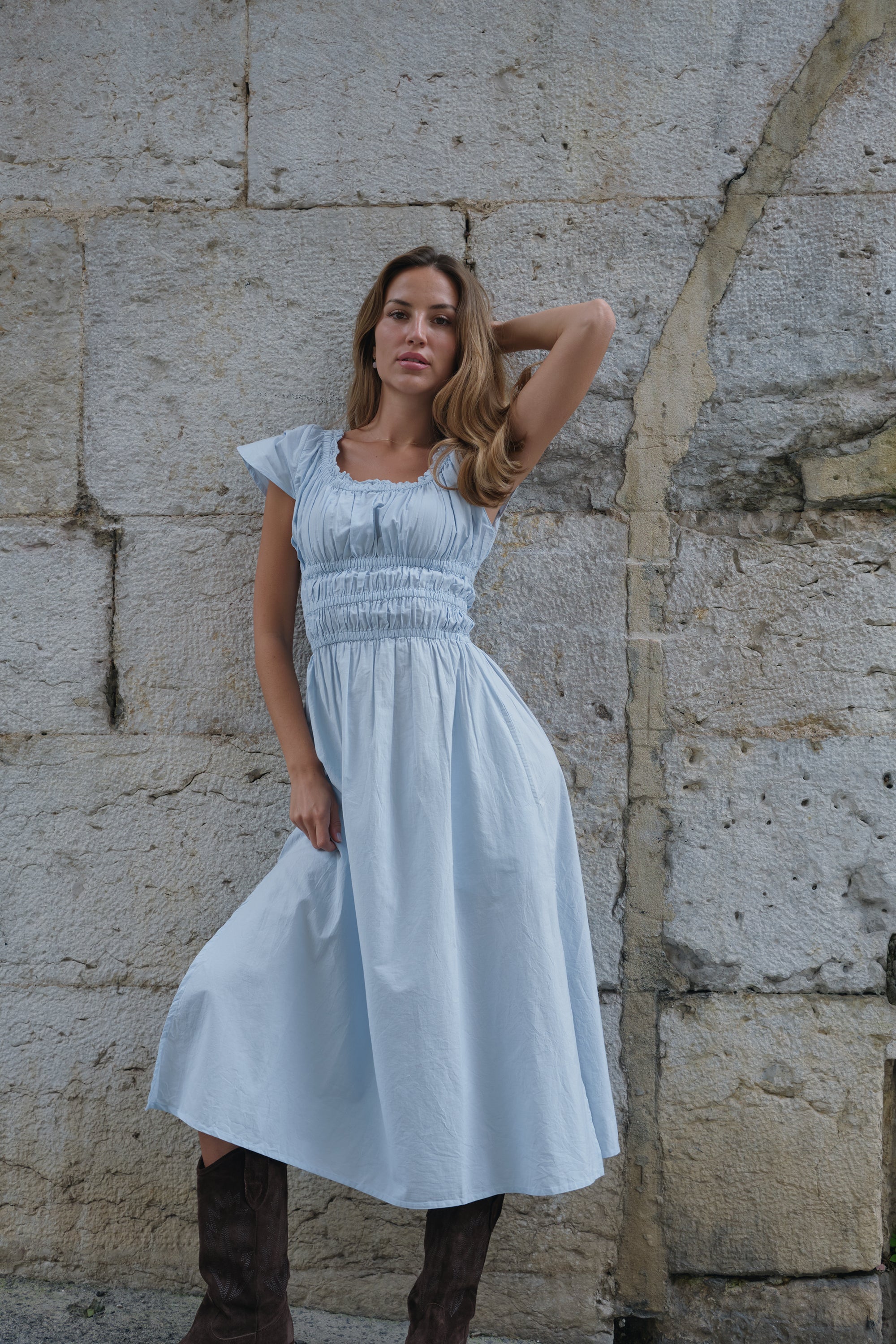 Luna Moon Positano - Dress Dress Light Blue