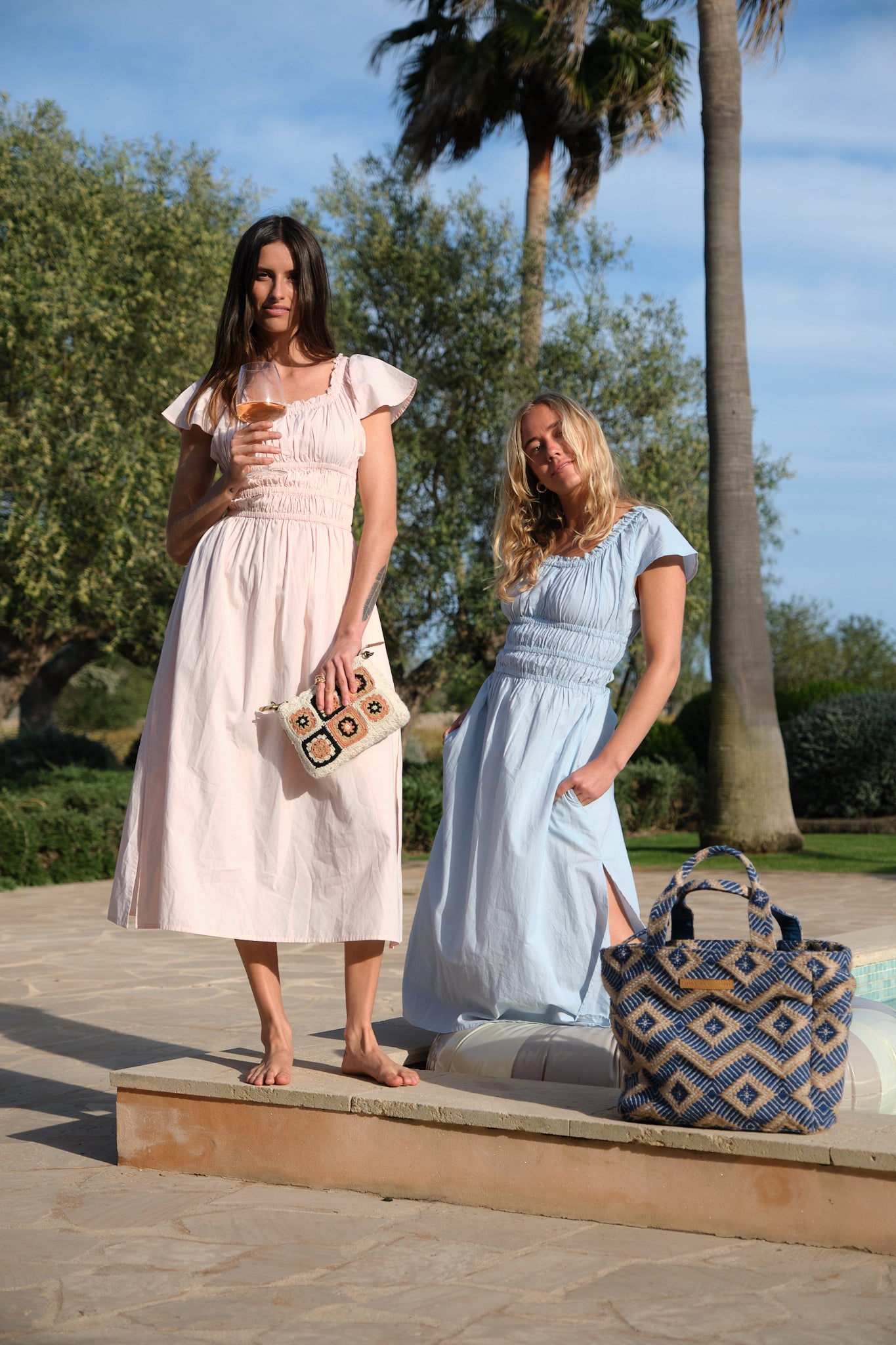 Luna Moon Positano - Dress Dress Light Blue