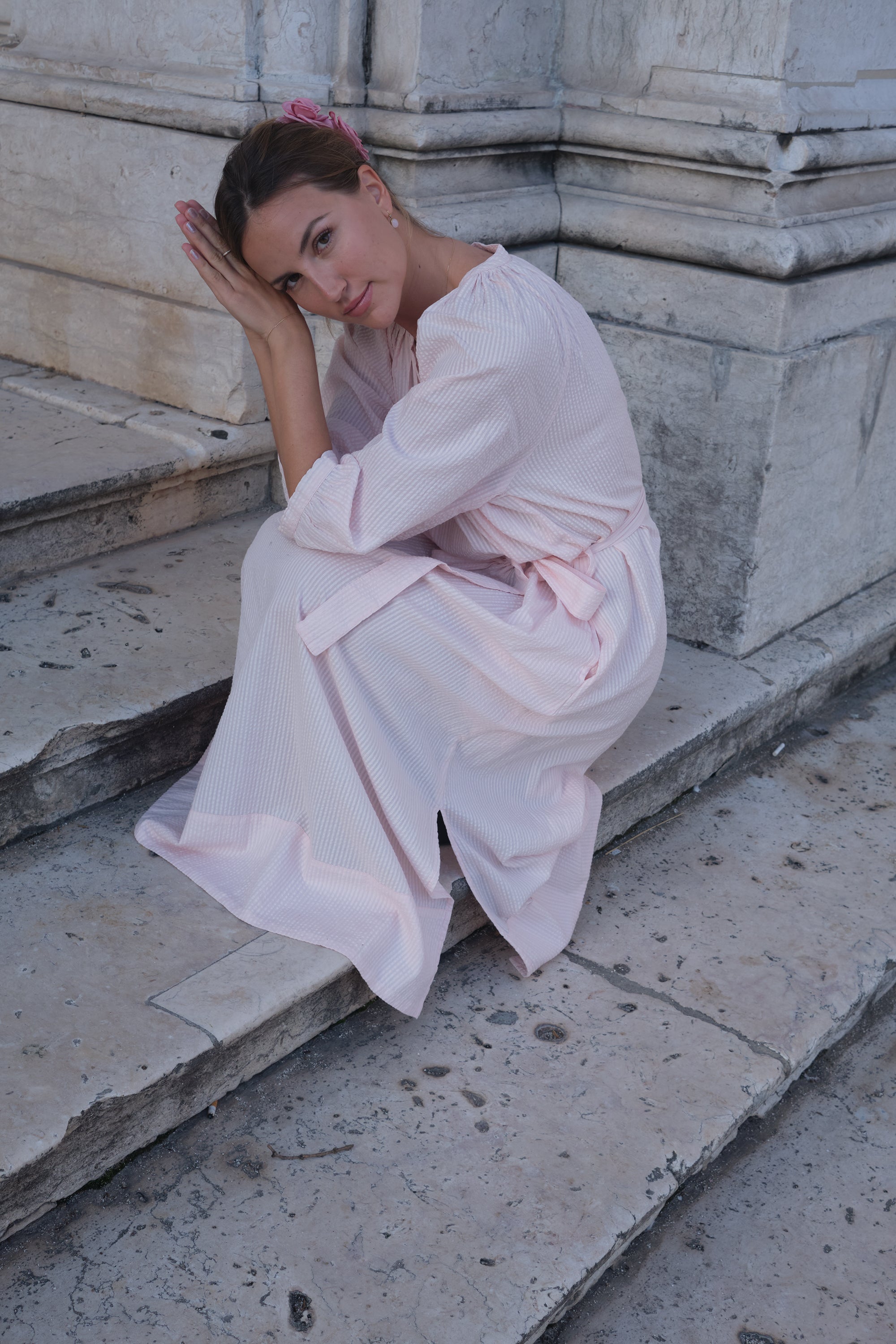 Luna Moon Sandra Dress Dress Light Pink