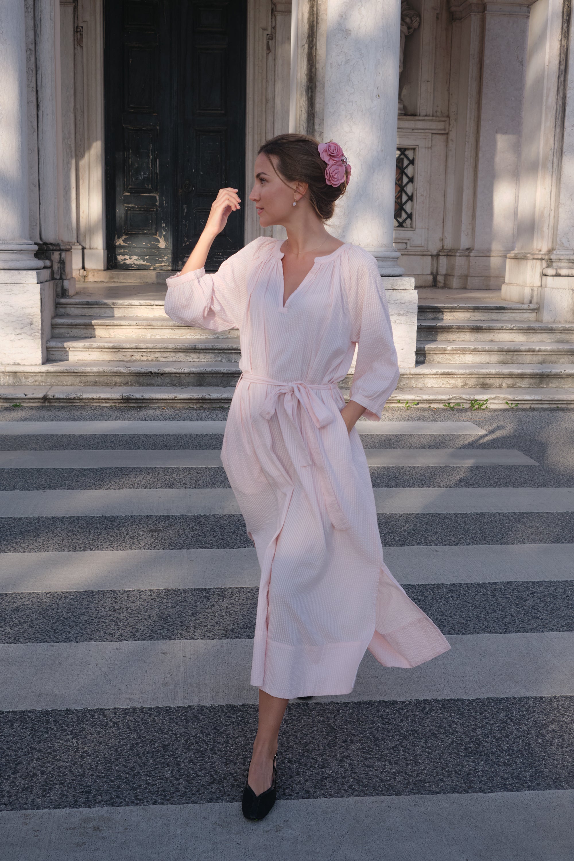 Luna Moon Sandra Dress Dress Light Pink